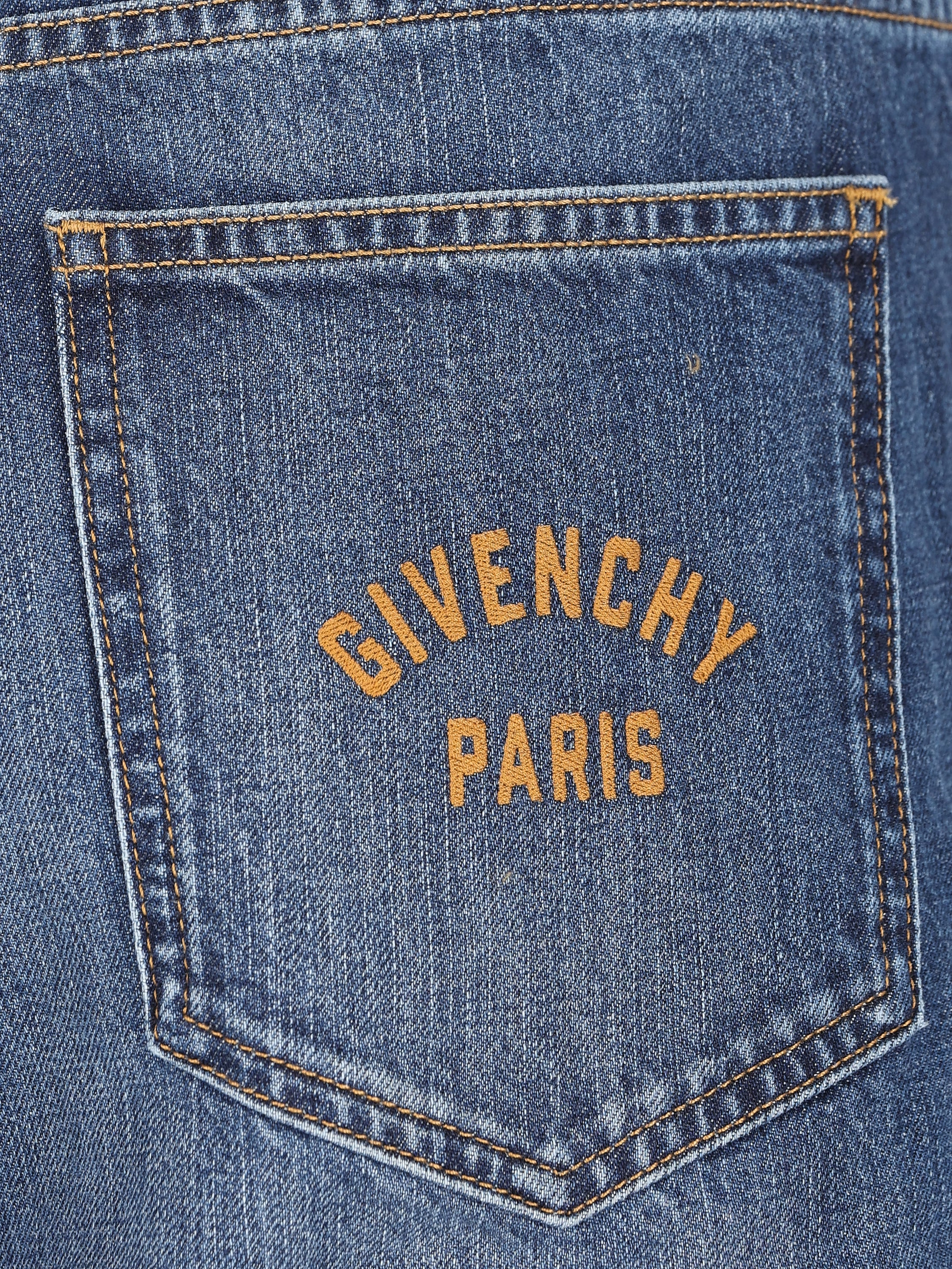Jeans in denim slavato blu scuro BM51MN516L 401 GIVENCHY 