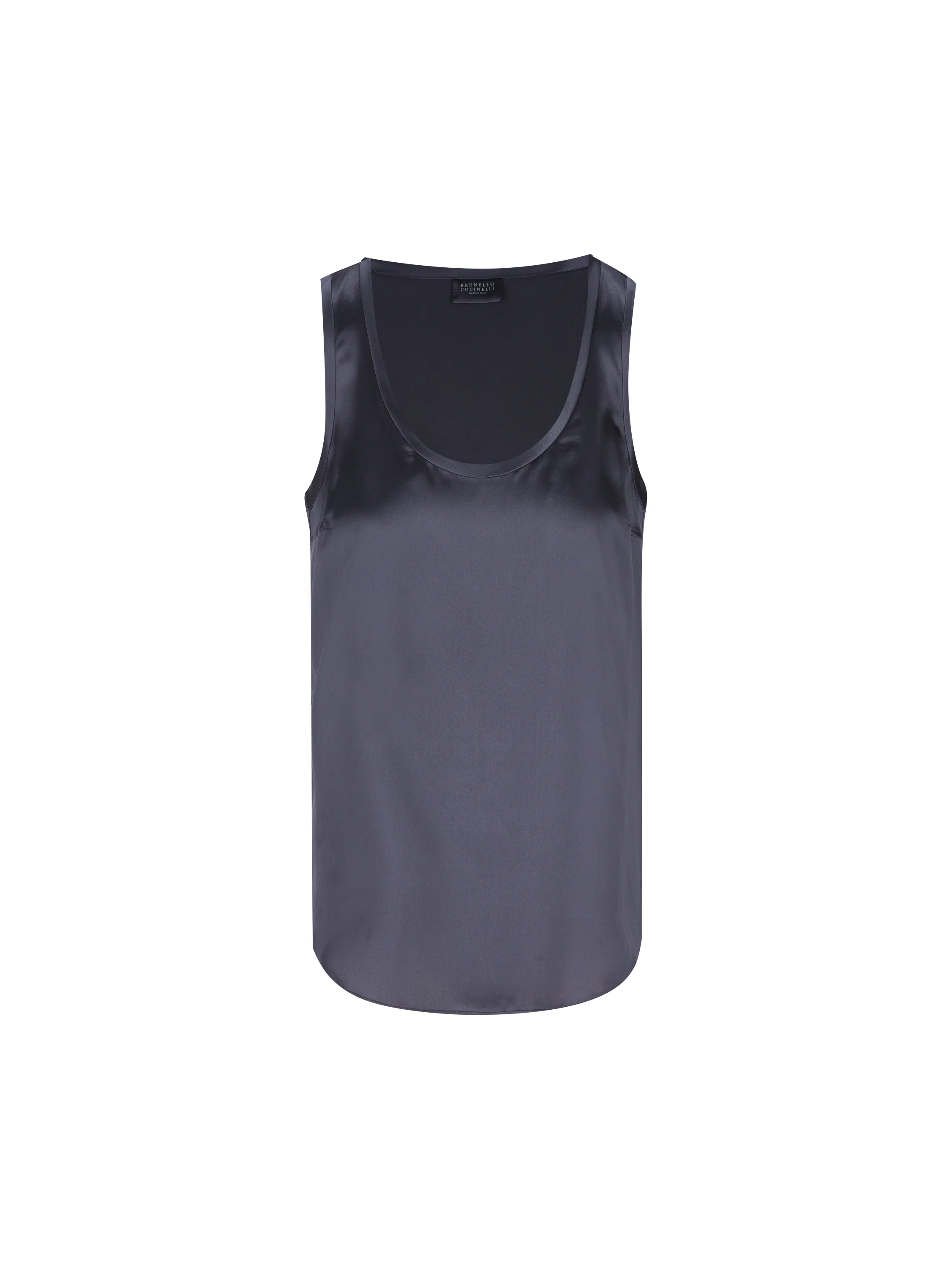 Top reversibile in raso di seta stretch M0C59E0600 C8901 BRUNELLO CUCINELLI 