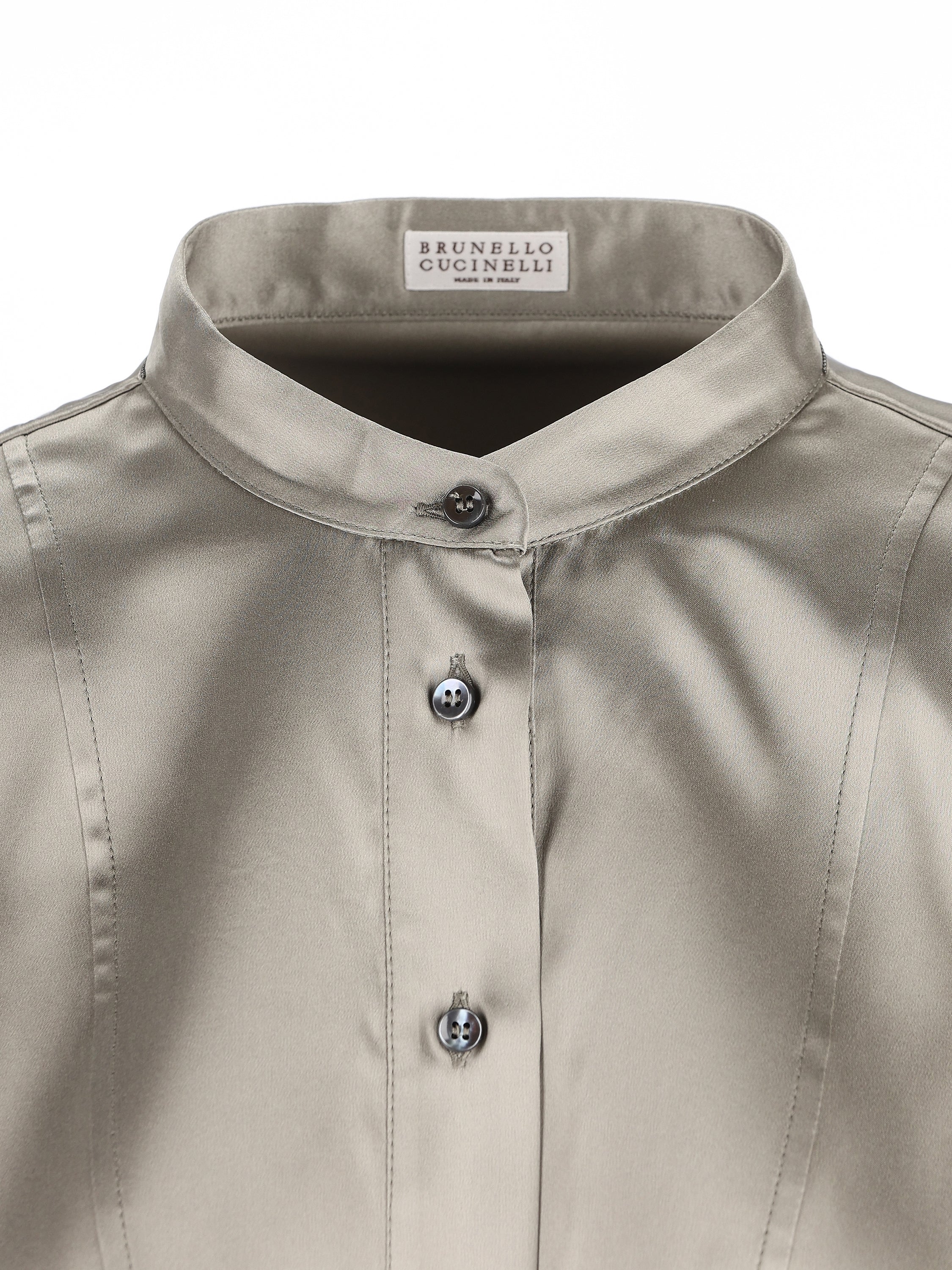 Camicia realizzata in seta. M0C59MY906 C9125 BRUNELLO CUCINELLI 