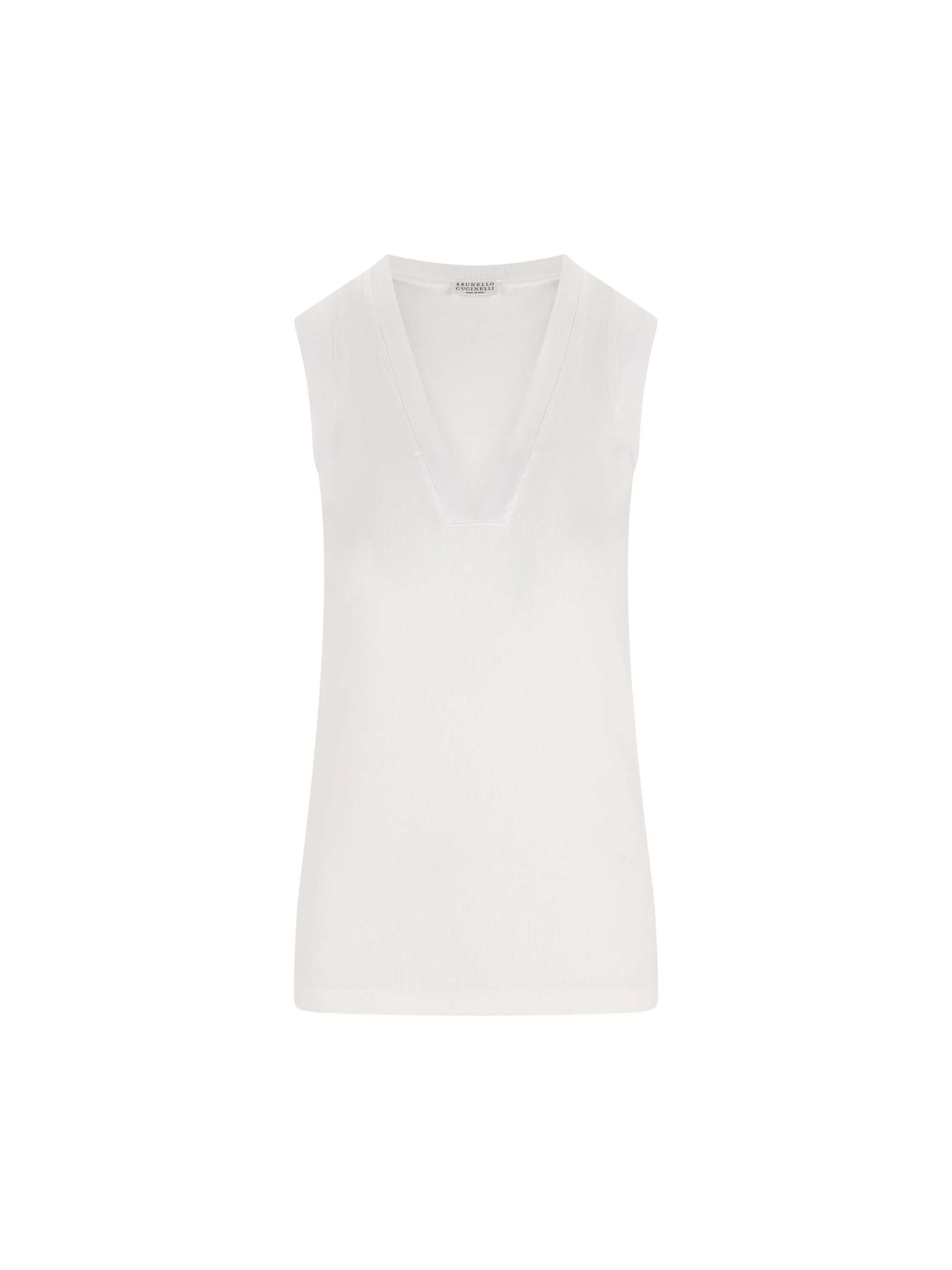 Top realizzato in cotone ed elastan. M0TC8EL672 C159 BRUNELLO CUCINELLI 