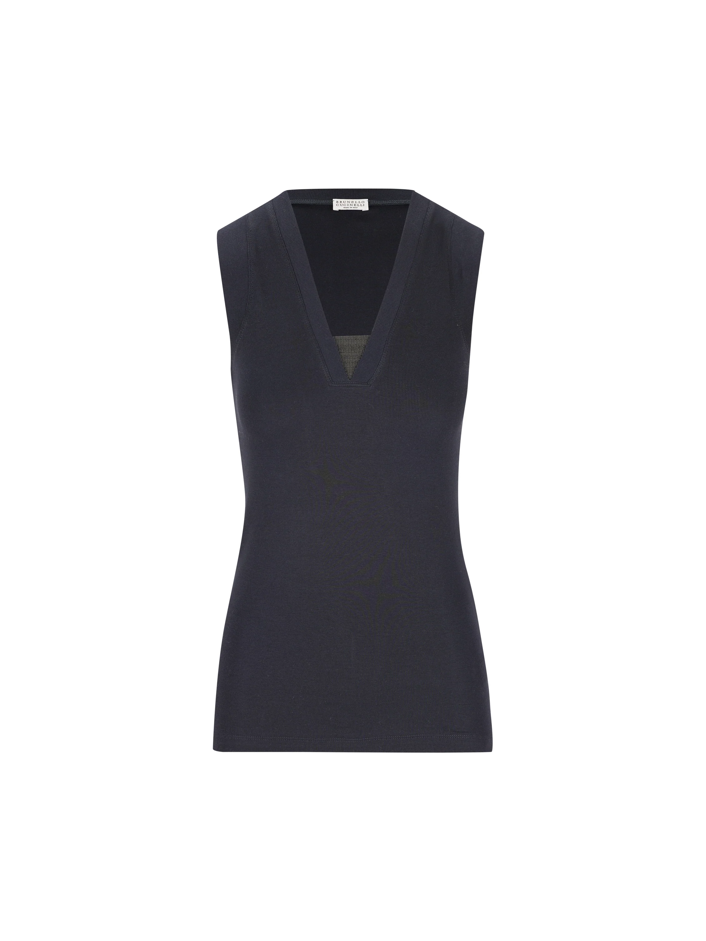 Top realizzato in cotone ed elastan. M0TC8EL672 C4224 BRUNELLO CUCINELLI 