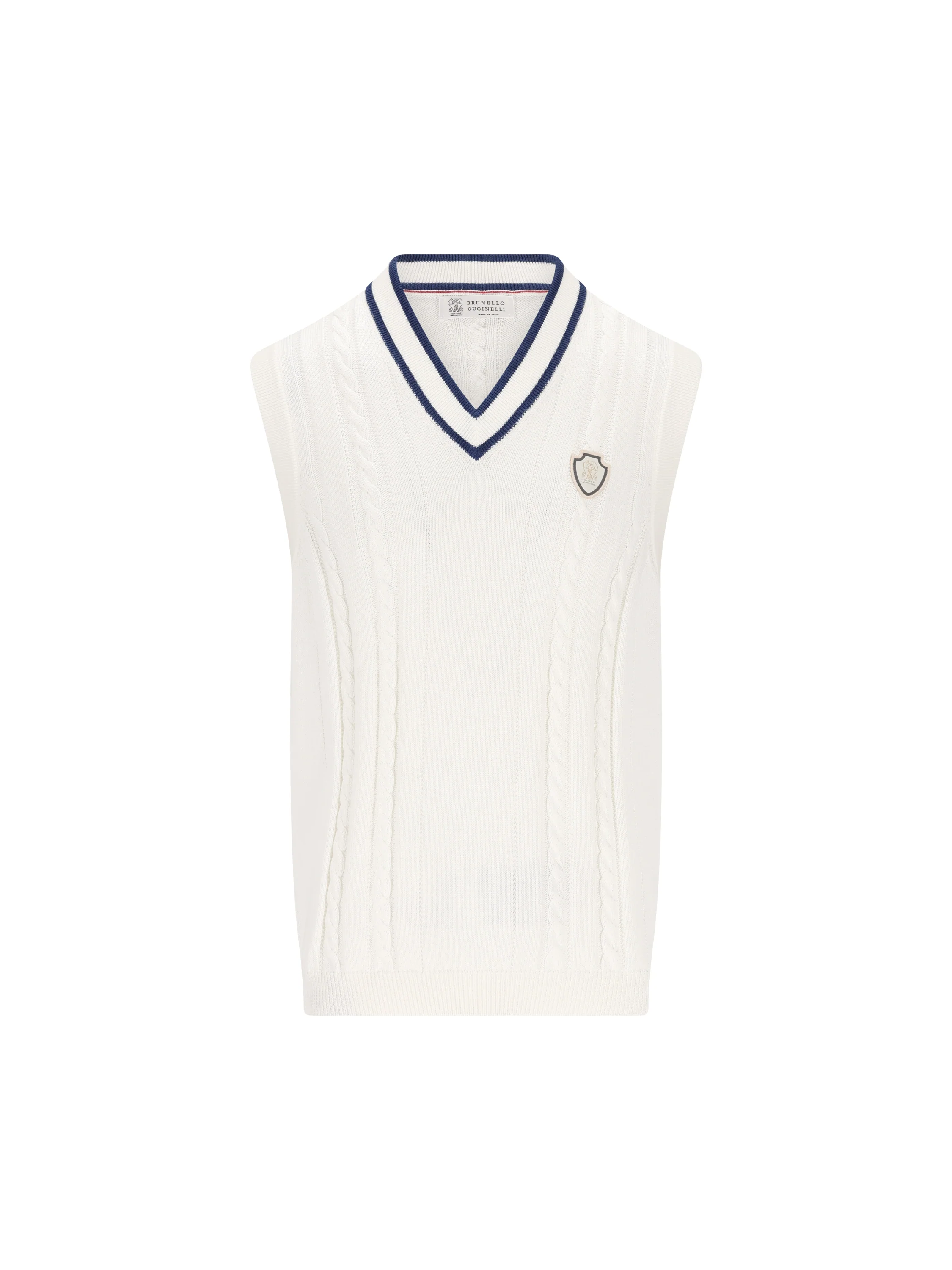 Gilet realizzato in cotone. M28707917T CGE43 BRUNELLO CUCINELLI 