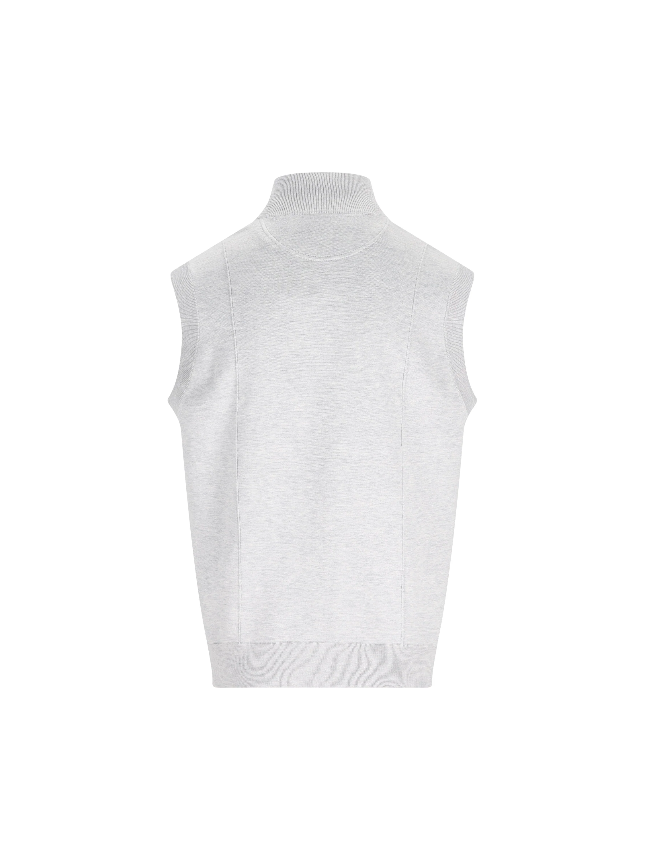 Gilet realizzato in seta e cotone. MNB806406G C072 BRUNELLO CUCINELLI 