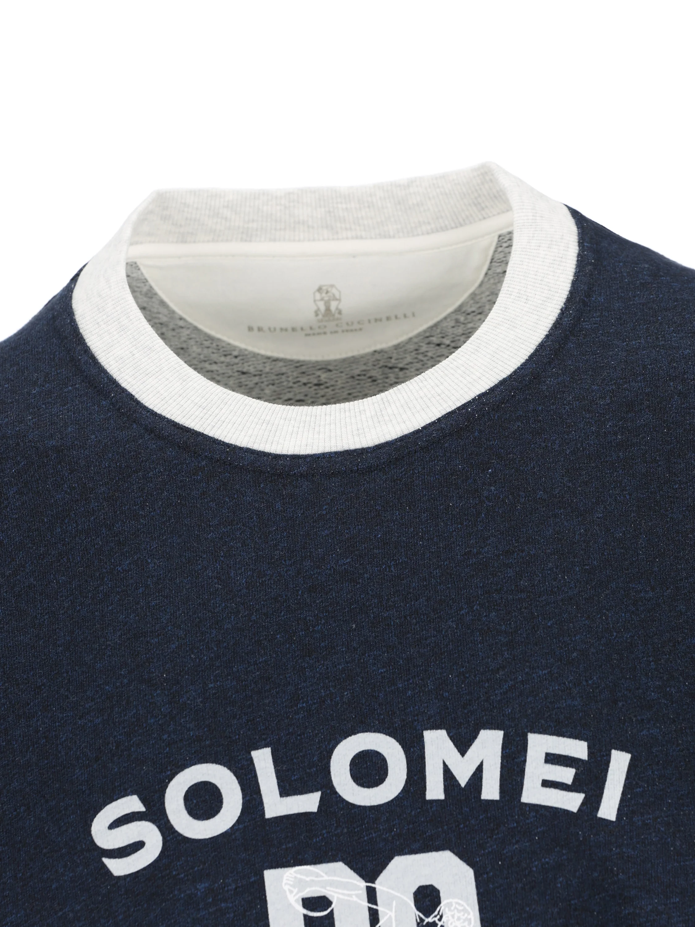 Felpa realizzata in cotone e lino. MR8313380G CD649 BRUNELLO CUCINELLI 