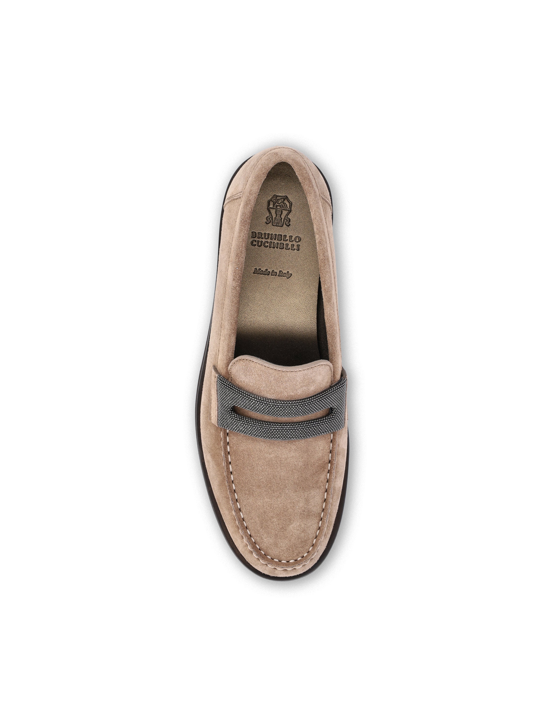 Mocassini realizzati in camoscio. MZSFG3237 C8849 BRUNELLO CUCINELLI