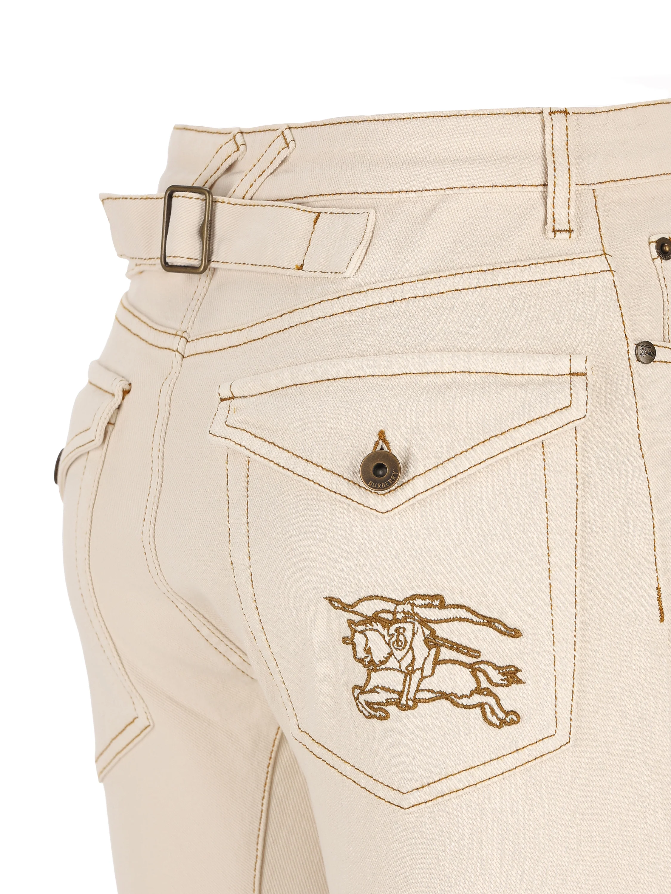Jeans bootcut a vita alta con ricamo. 8118523 C3997 BURBERRY 