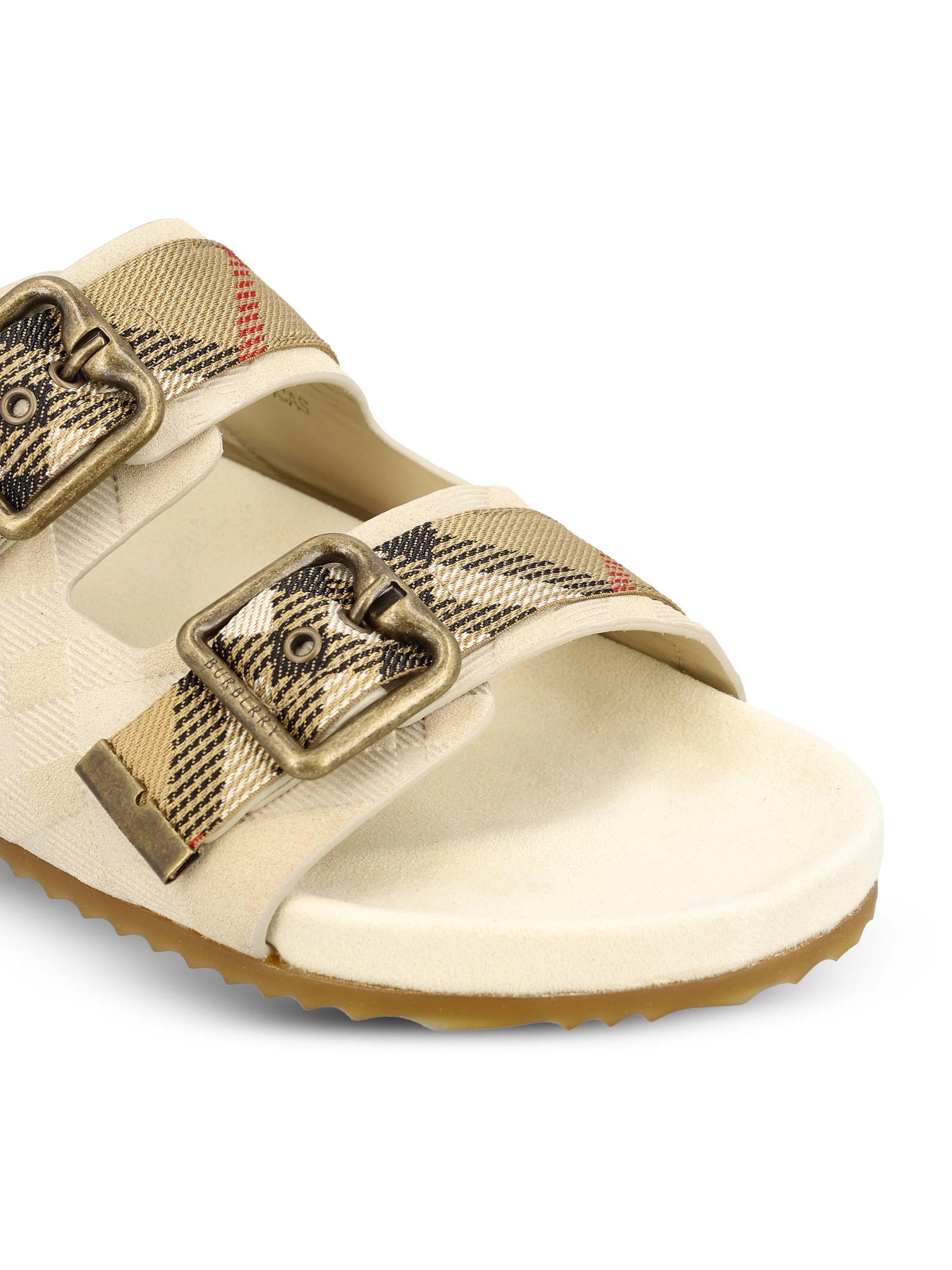 Sandali realizzati in pelle di vitello scamosciata. 8118612 C2918 BURBERRY 