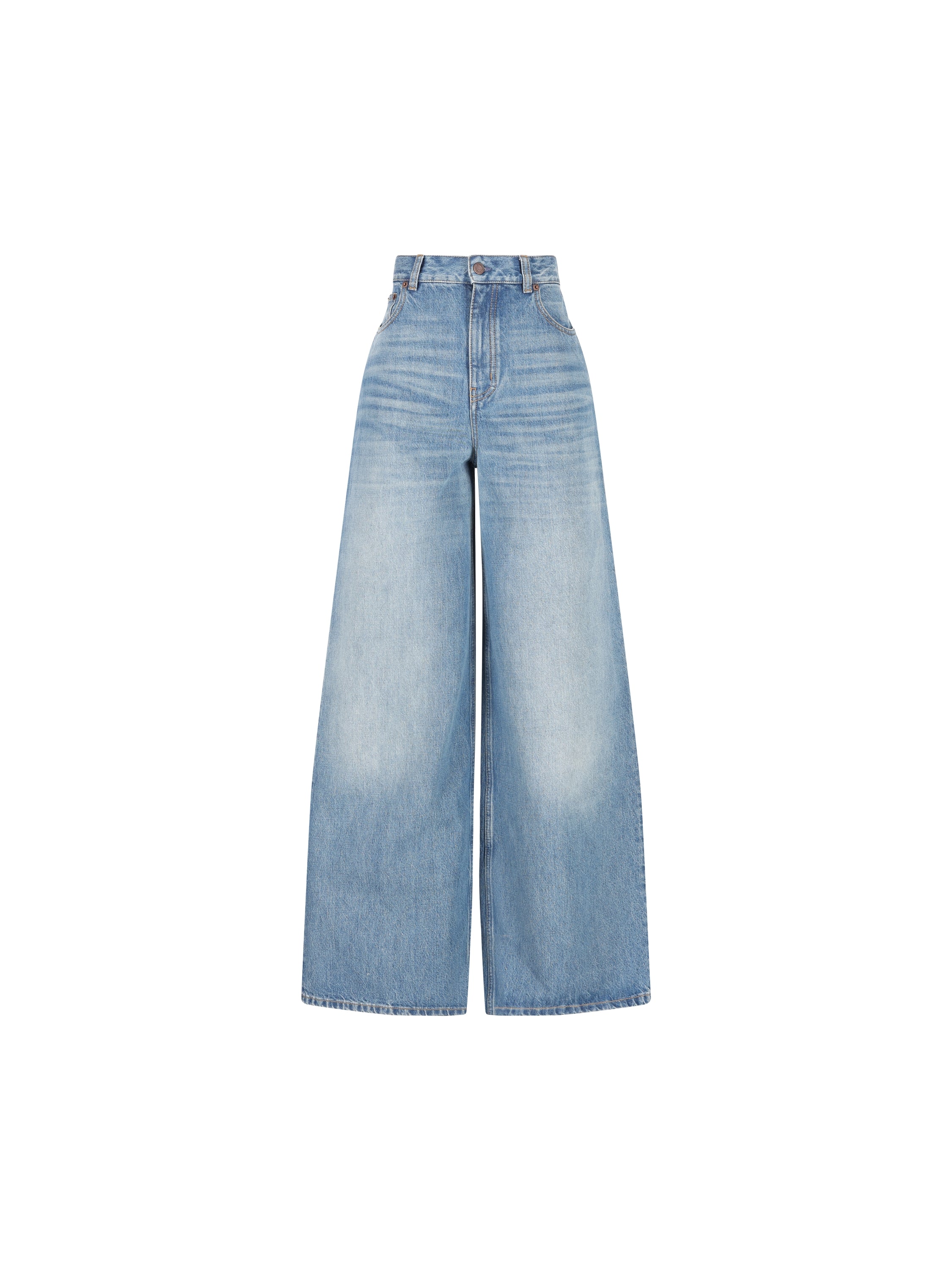 Jeans a gamba ampia e vita alta in denim CH26SDP02252 40R CHLOE' 