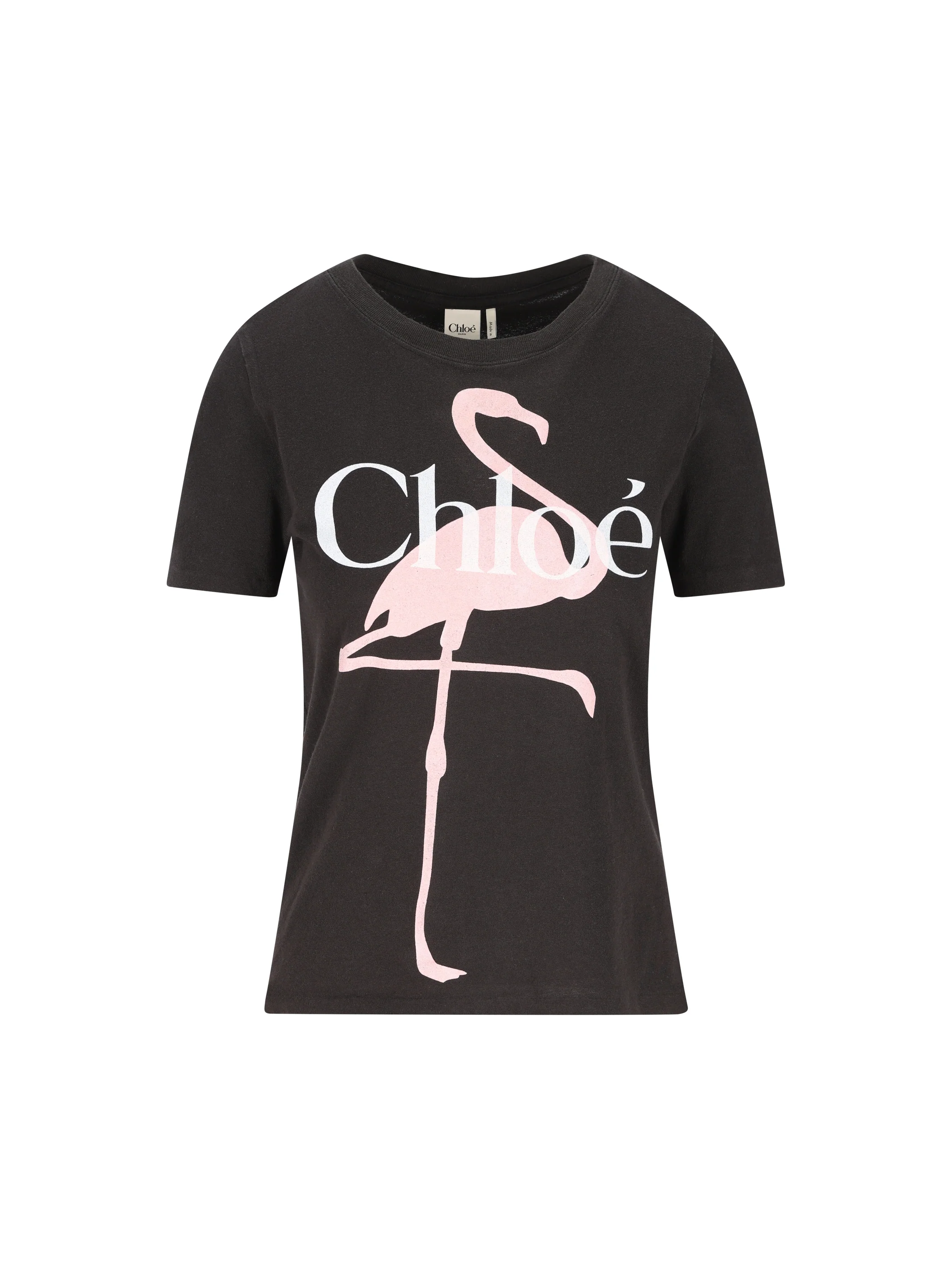 T-shirt baby fit con logo in jersey di cotone CH26SJH08194 070 CHLOE' 