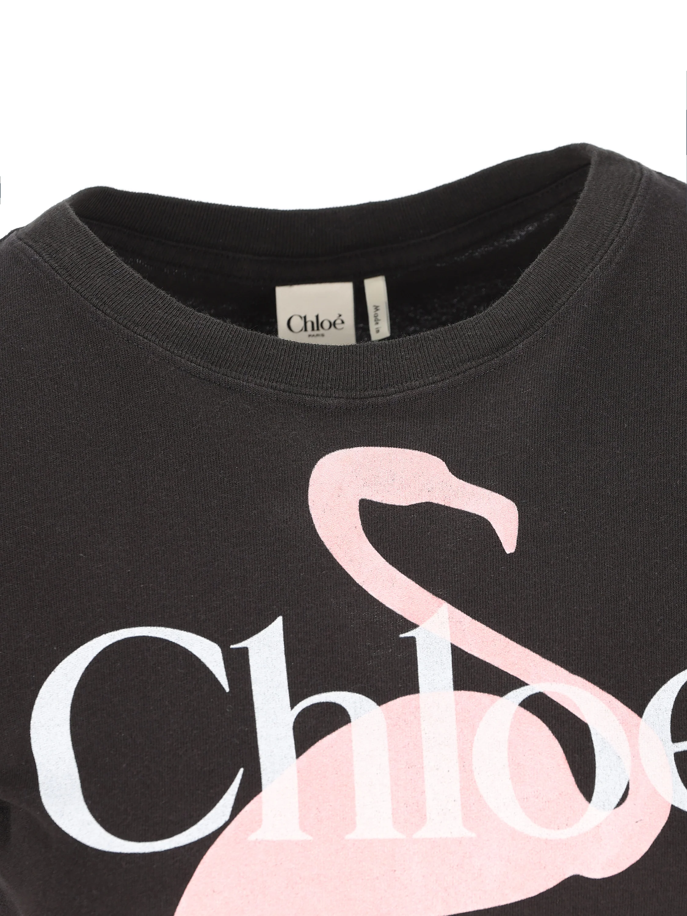 T-shirt baby fit con logo in jersey di cotone CH26SJH08194 070 CHLOE'