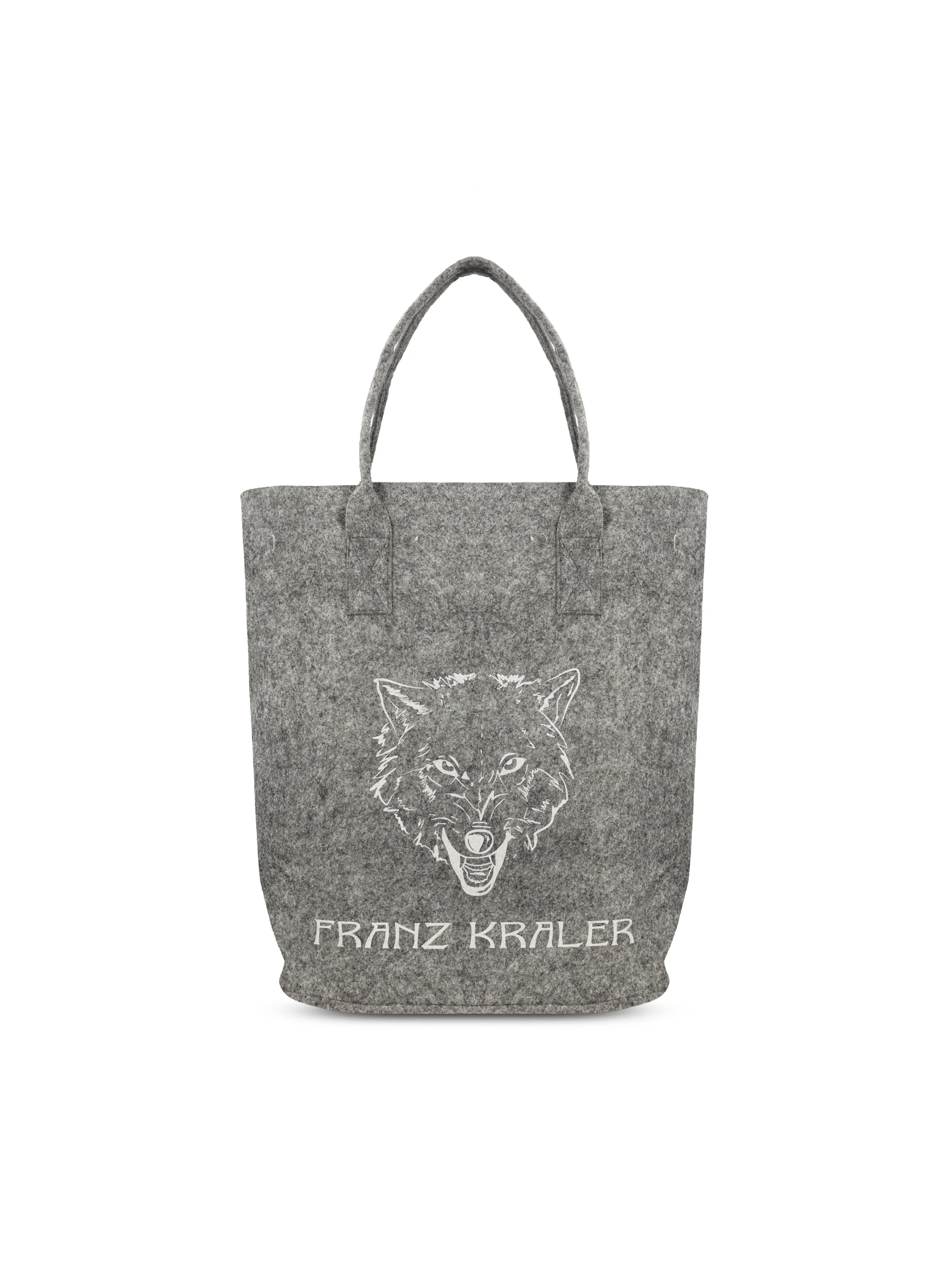 Borsa realizzata in feltro. BUCKETBAG FEWOLF FRANZ KRALER 