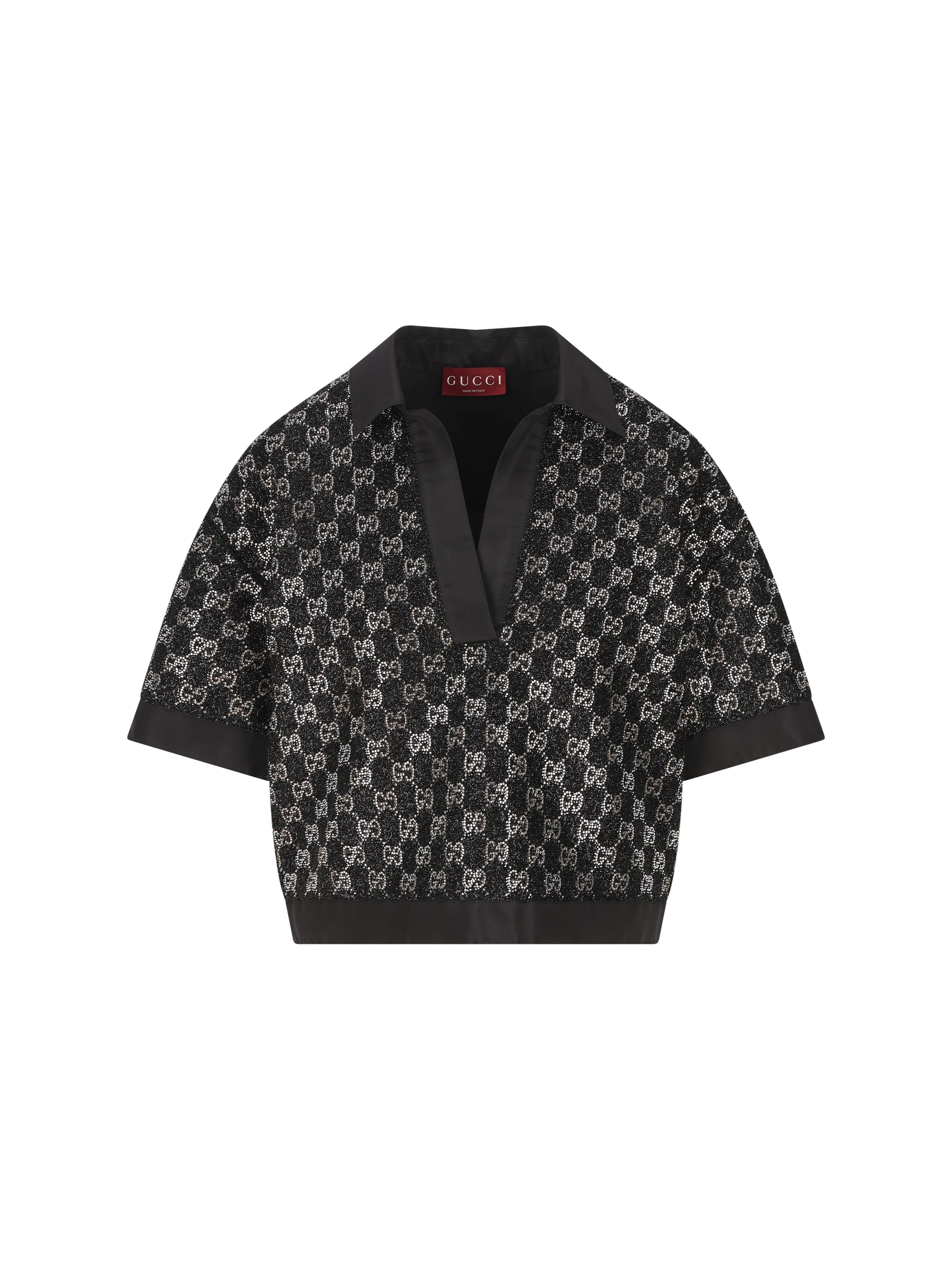 Maglia realizzata in viscosa e fibra metallizzata. 846682 ZARWY1000 GUCCI 