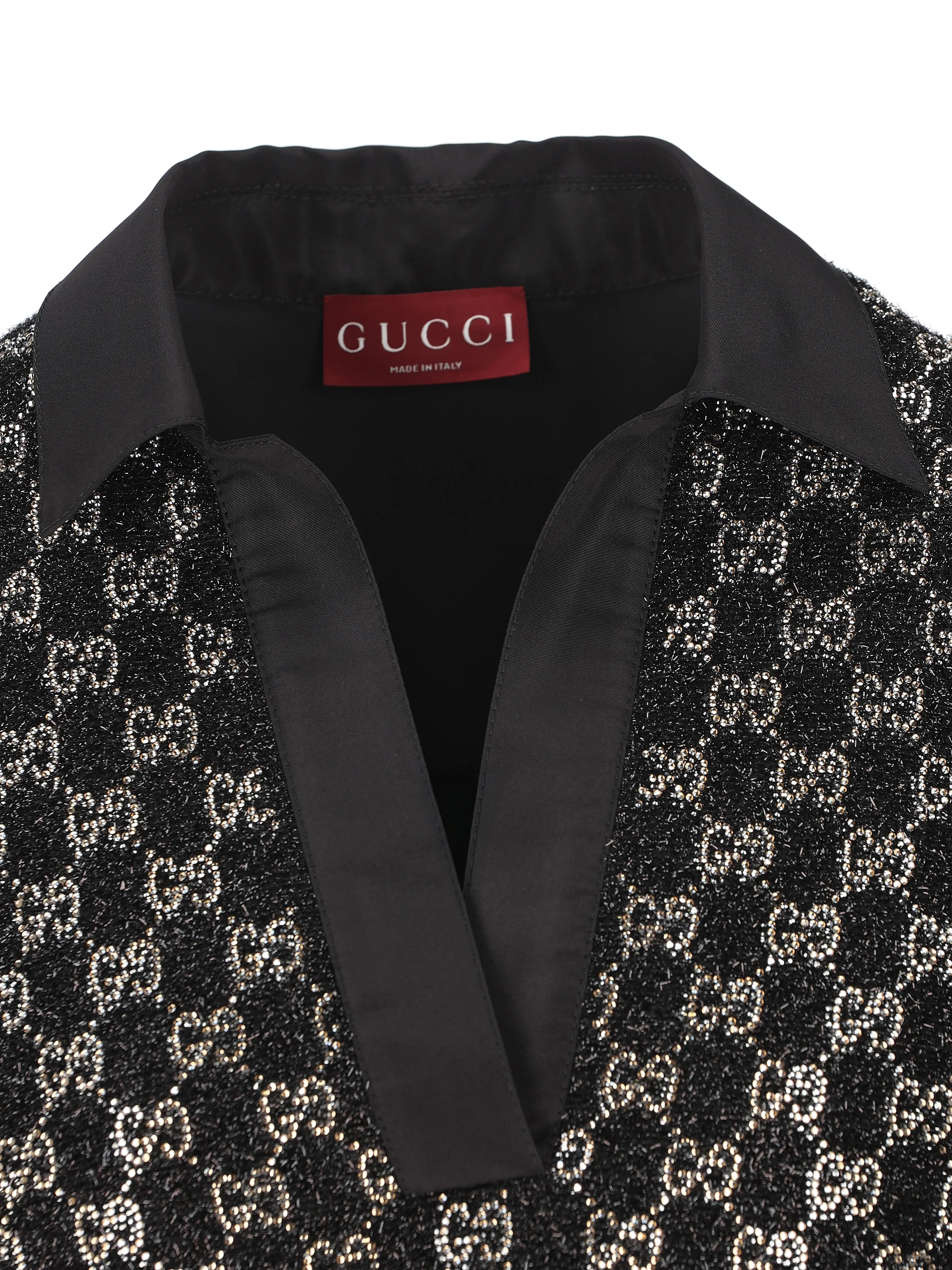 Maglia realizzata in viscosa e fibra metallizzata. 846682 ZARWY1000 GUCCI