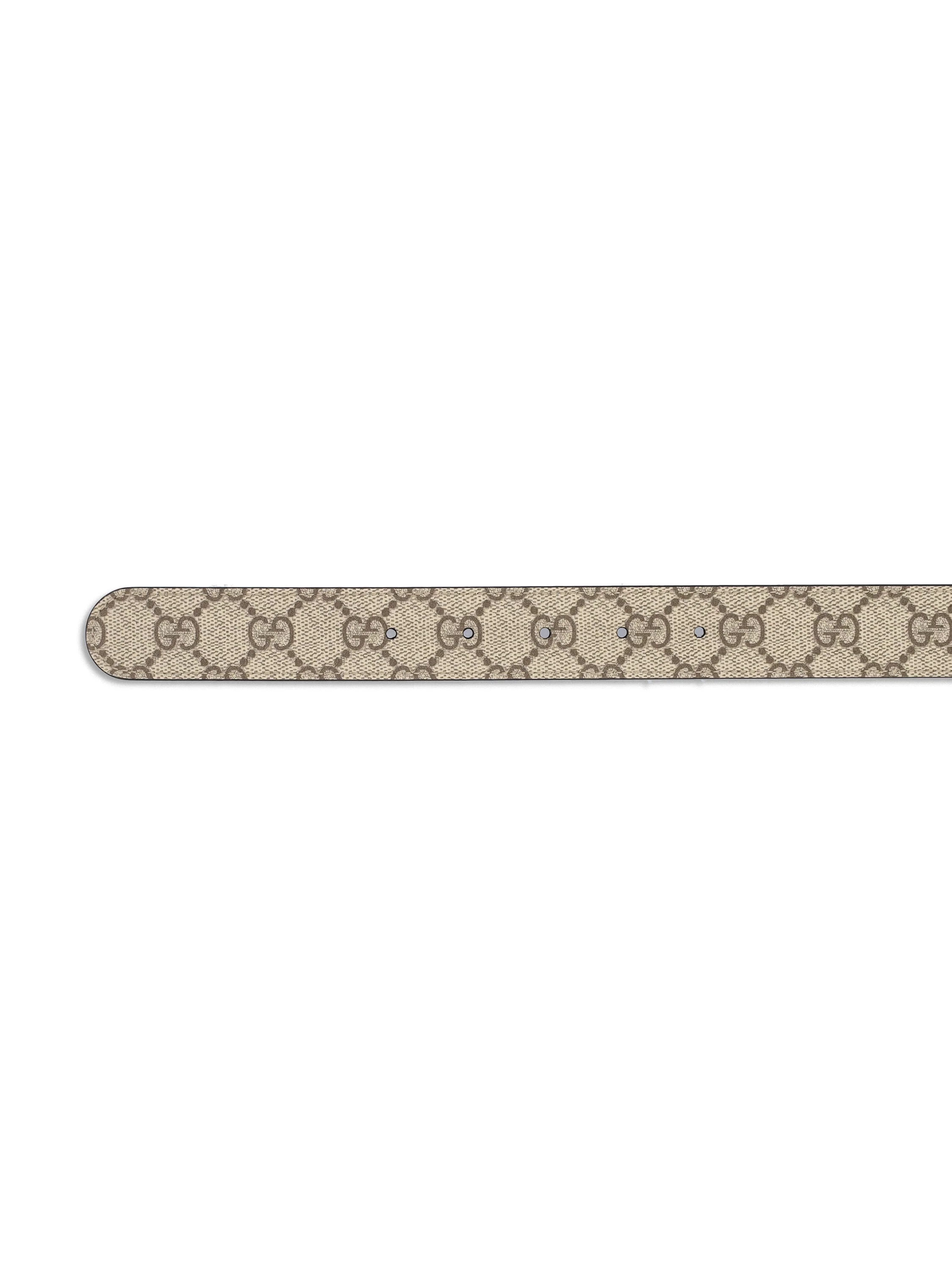 Cintura reversibile realizzata in tessuto e pelle. 847131 FAFCN9755 GUCCI 