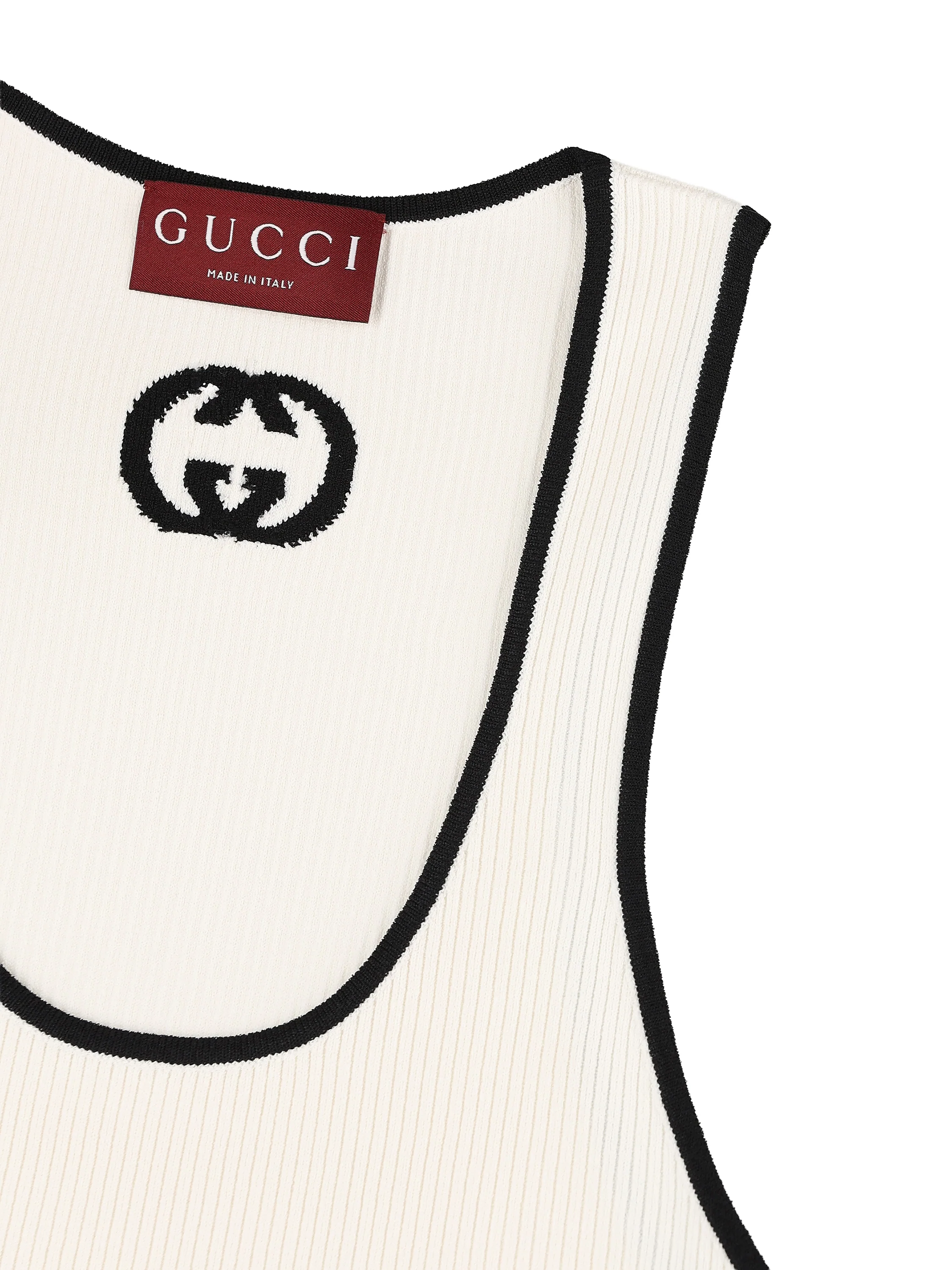 Canotta realizzata in viscosa e poliestere. 852456 XKFCZ9232 GUCCI 