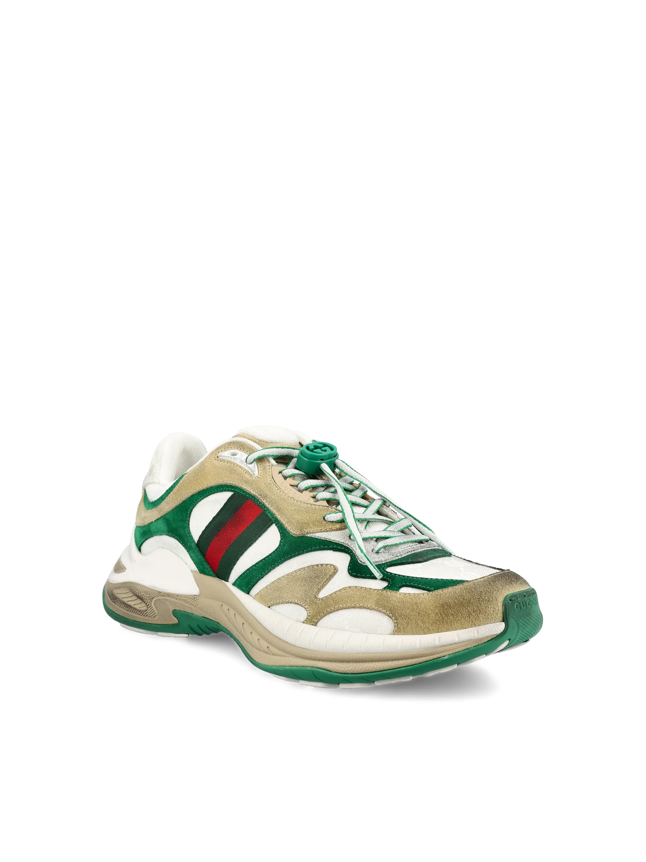 Sneakers realizzate in pelle scamosciata e tessuto. 853709 AAGGM9251 GUCCI