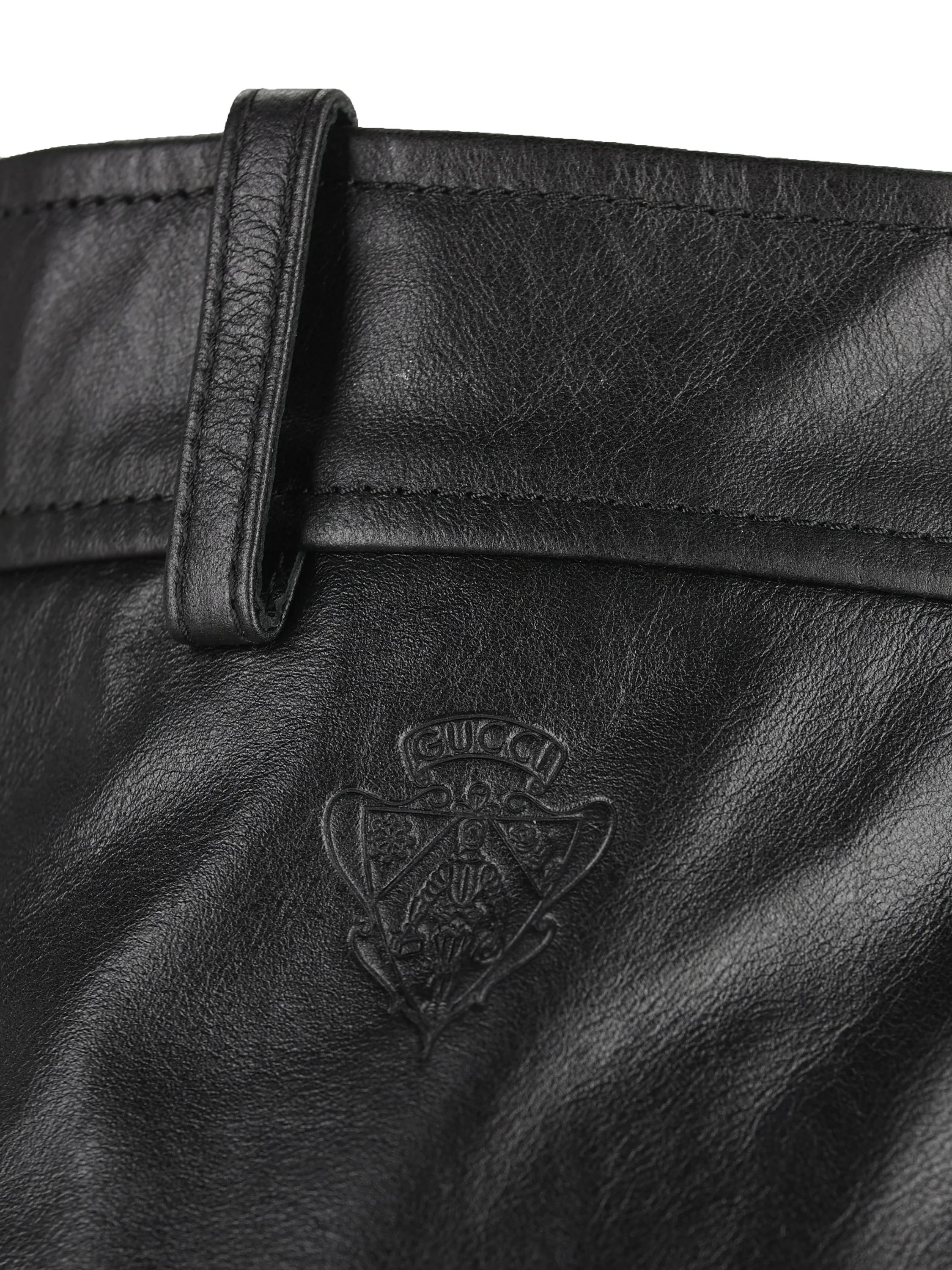Minigonna realizzata in pelle. 860694 XNA6E1000 GUCCI 