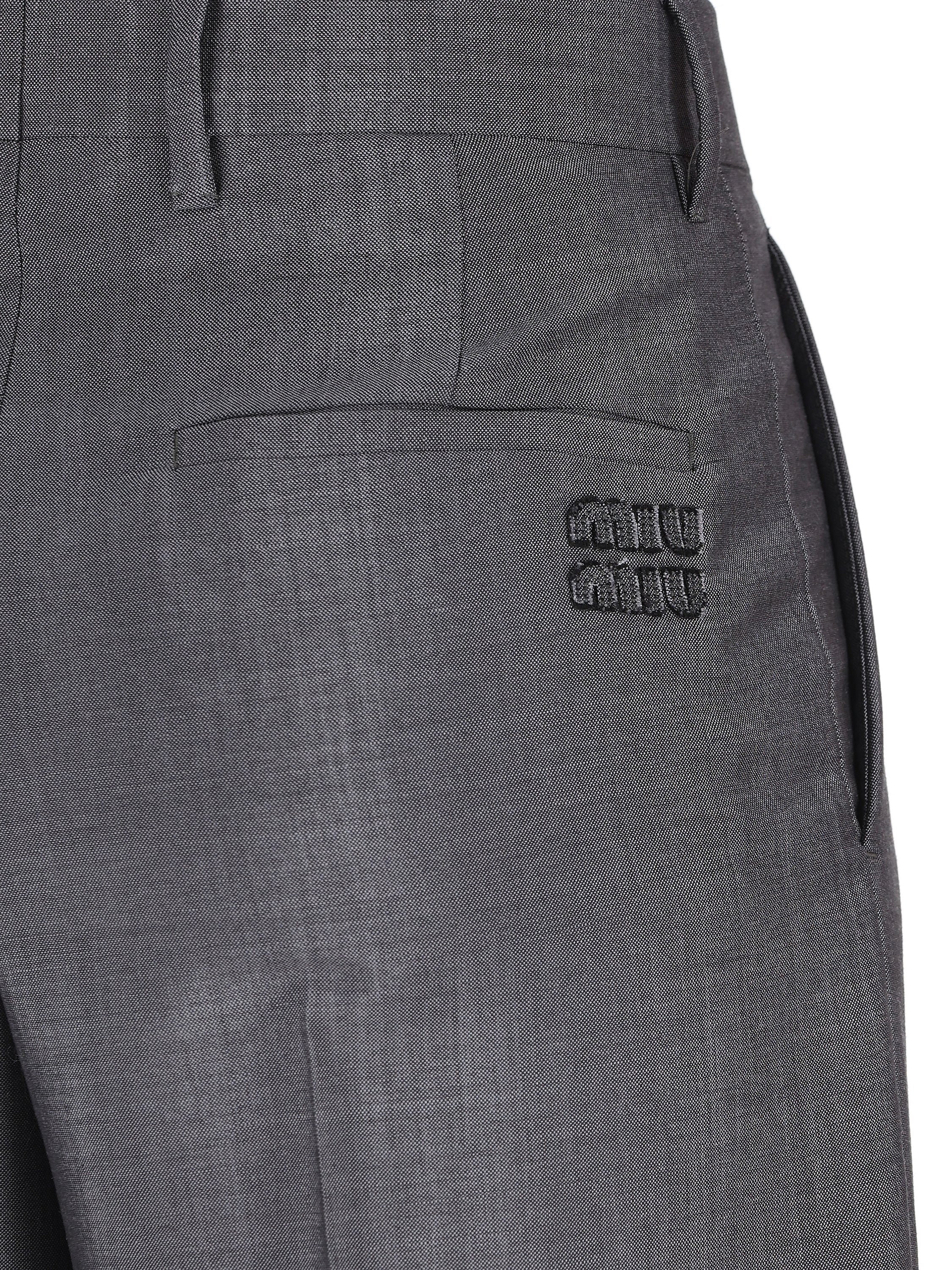 Pantaloni realizzati in mohair e lana. MP1990 12I1F0308 MIU MIU