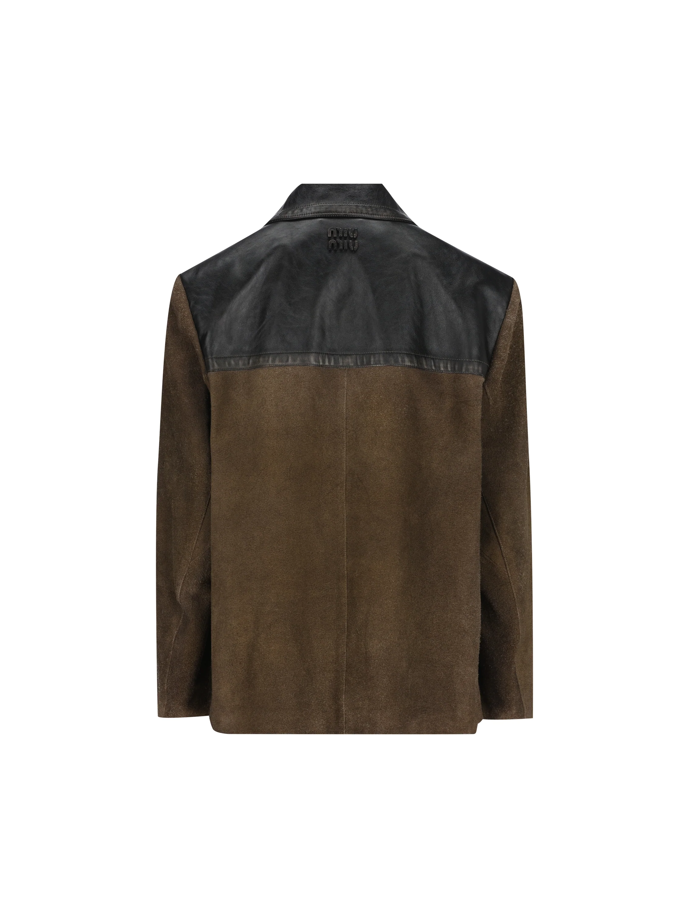 Giubbotto realizzato in pelle. MPW013 19MNF0017 MIU MIU 