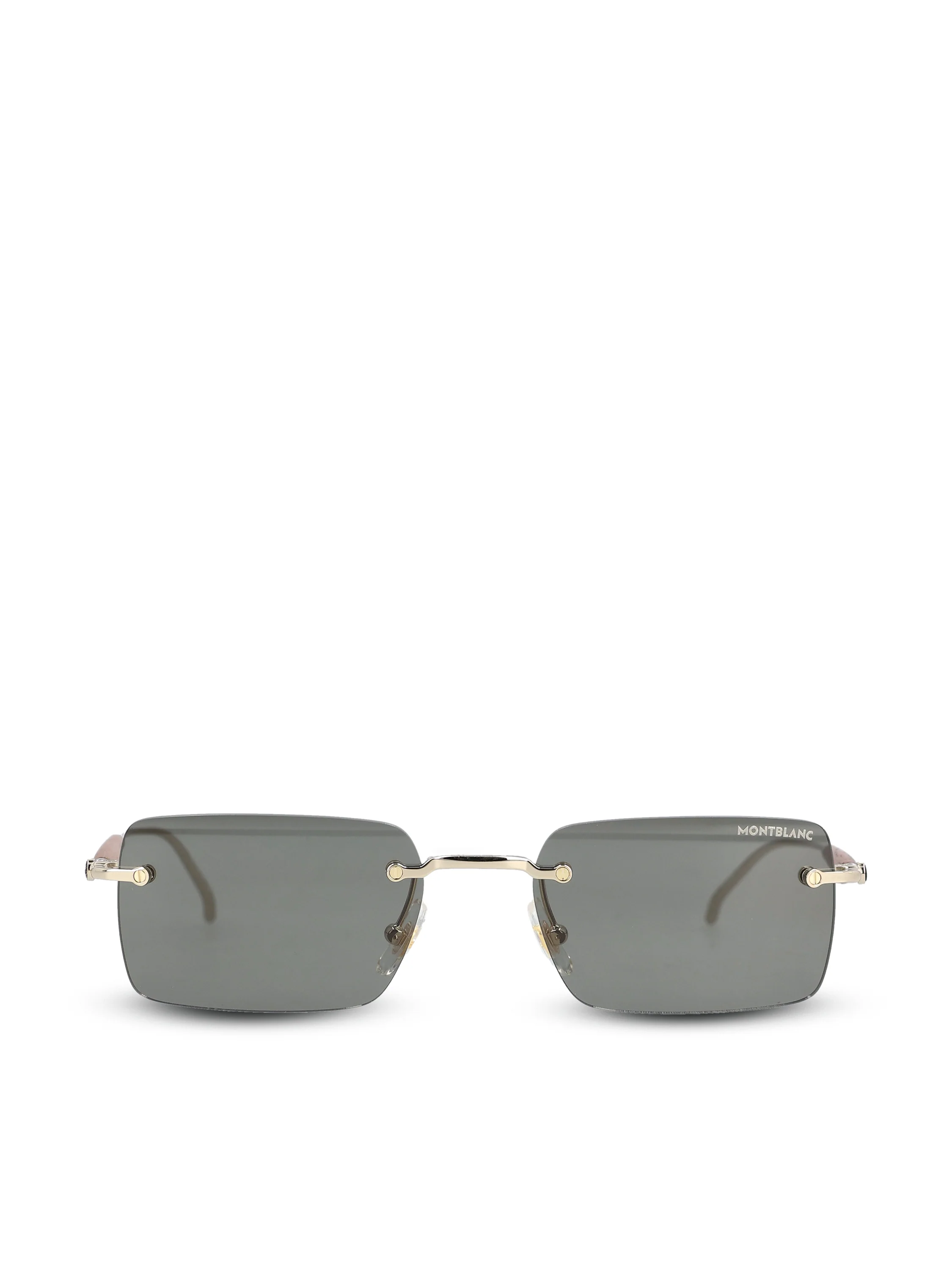 Occhiali da sole realizzati in metallo. MB0453S GOLD-GOLD-GREY MONTBLANC 