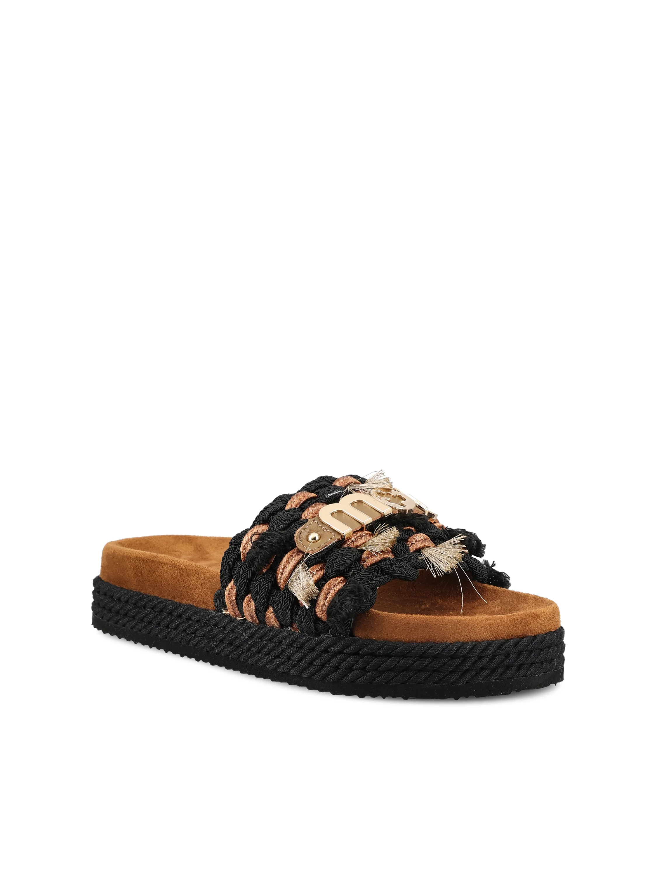 Sandali realizzati in corda. SW451008K BLA MOU 