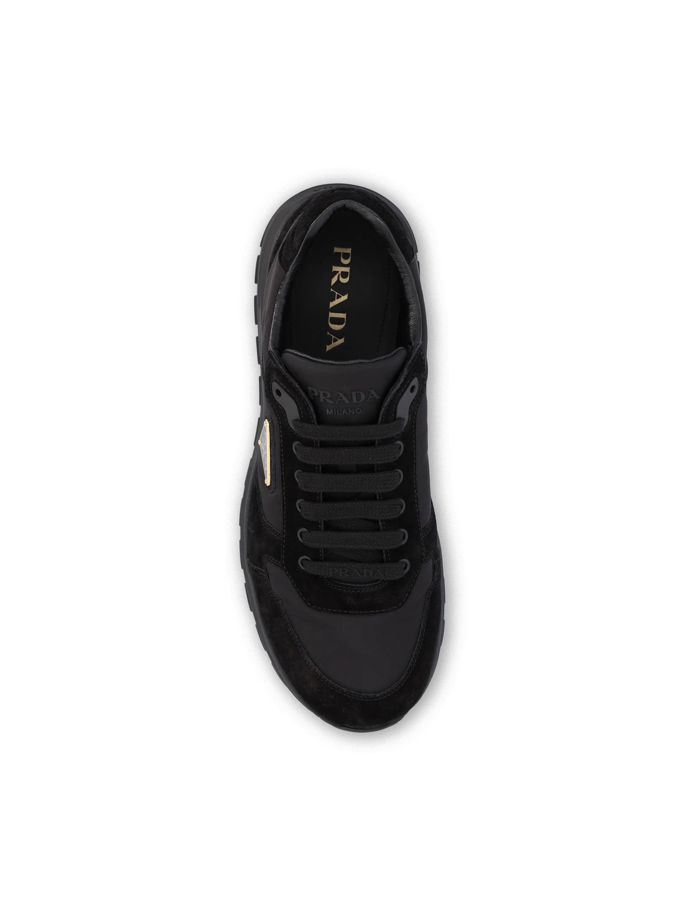 Sneakers in re-nylon e pelle scamosciata. 2EE436 D7CF0002 PRADA