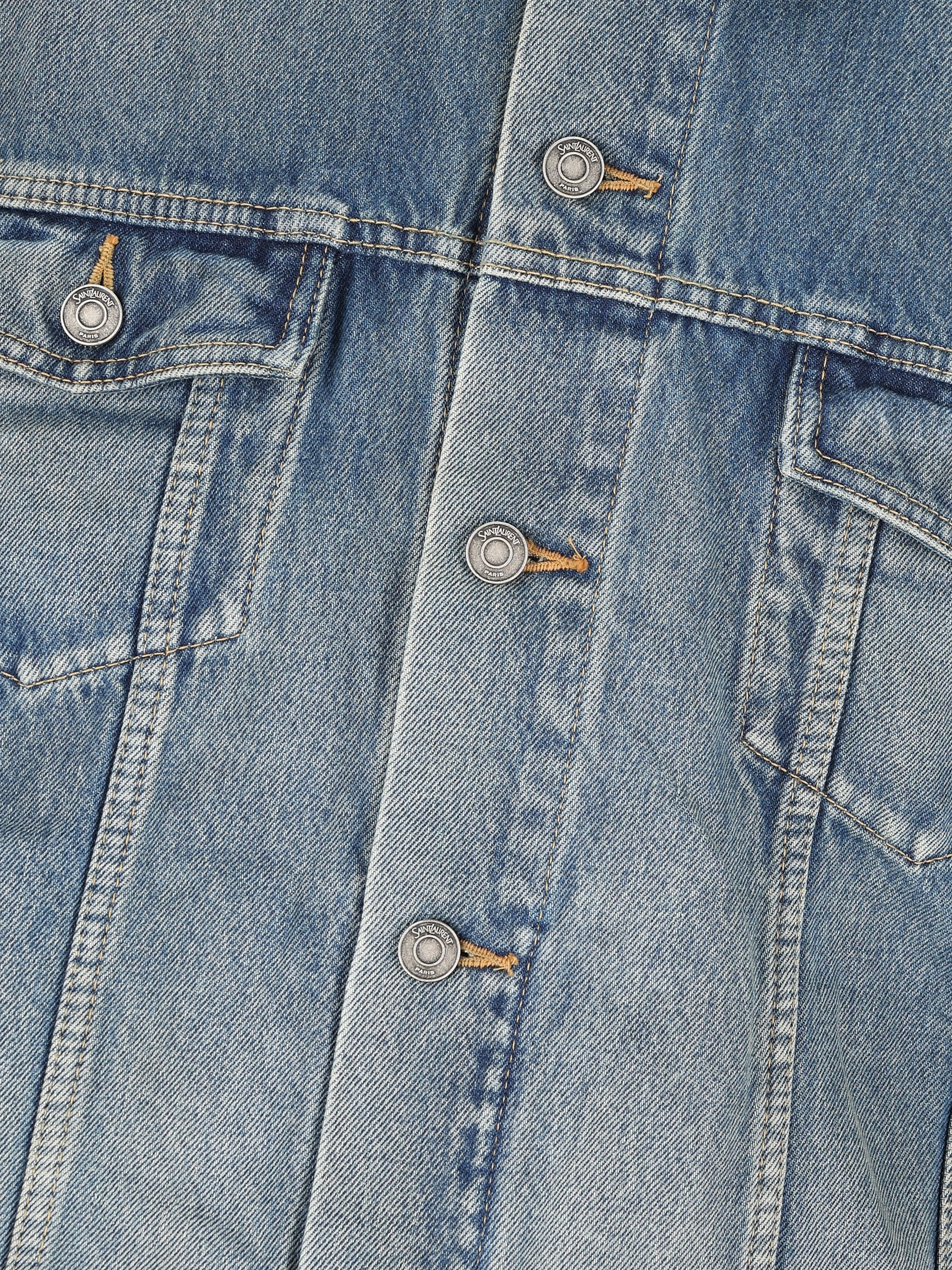 Giacca realizzata in denim. 859157 Y11CA4939 SAINT LAURENT 