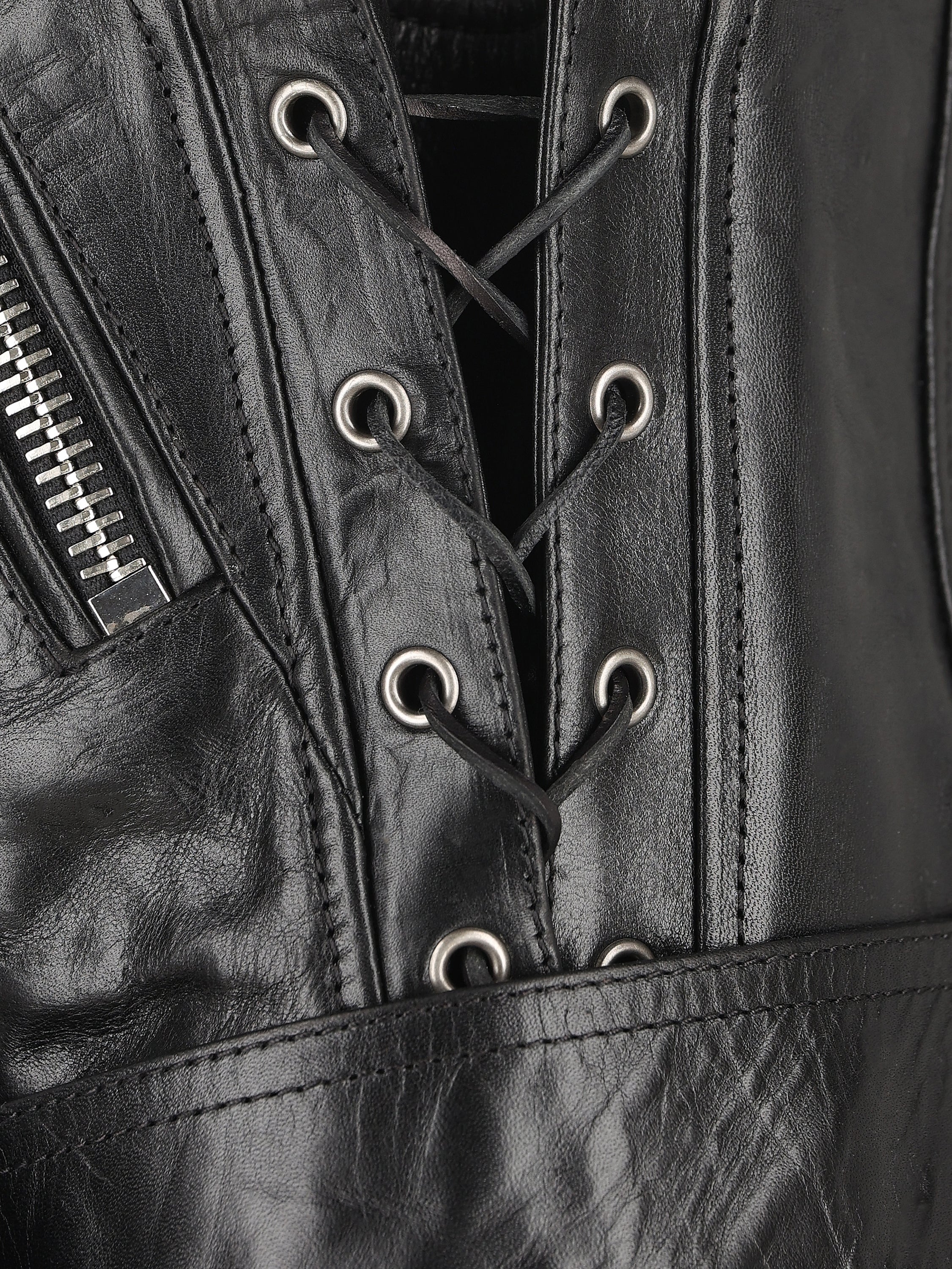 Gilet realizzato in pelle. 865045 YCUS21000 SAINT LAURENT 