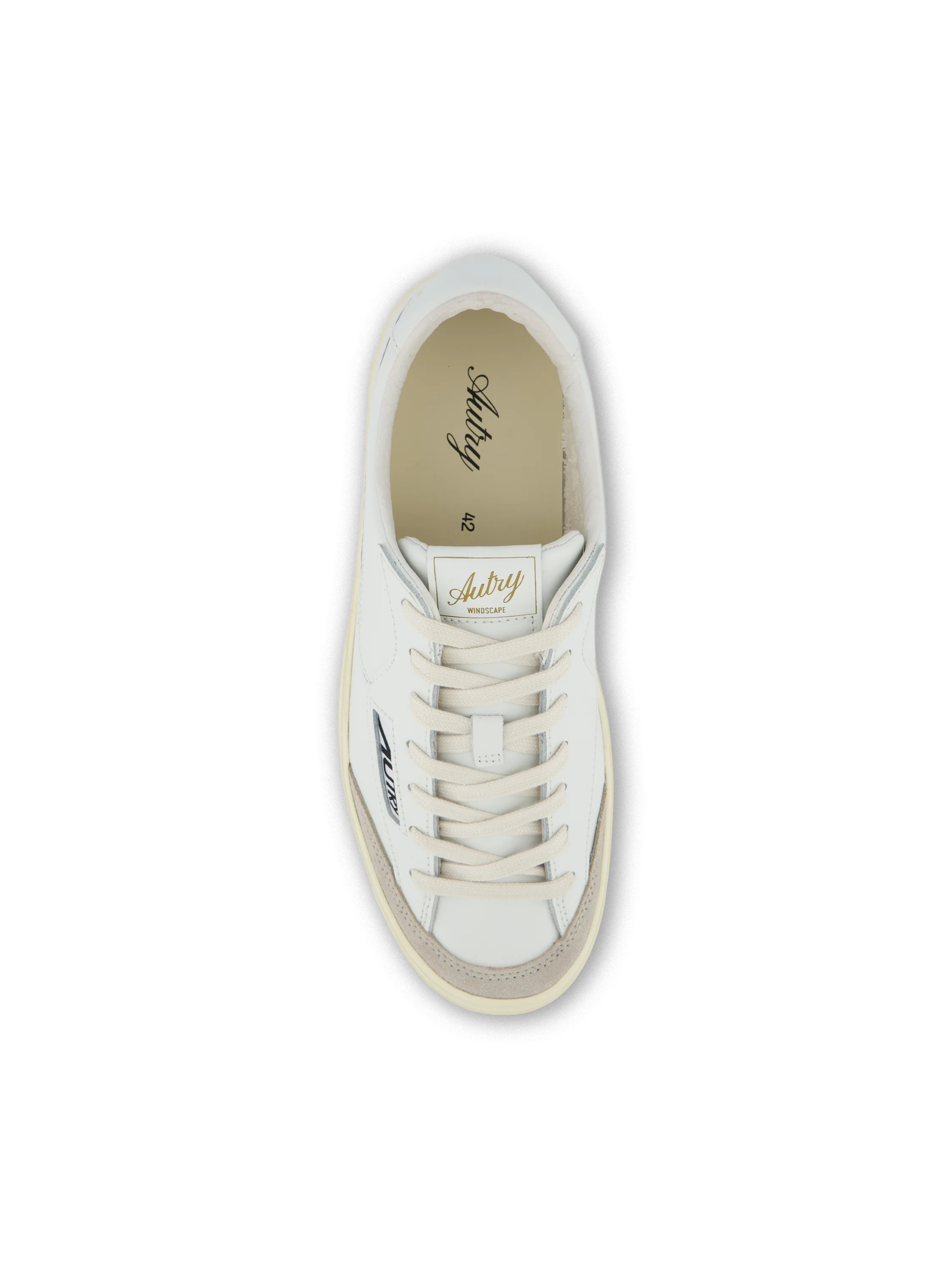 Sneakers Windscape low in pelle bianca e space SCLM UK01 AUTRY 