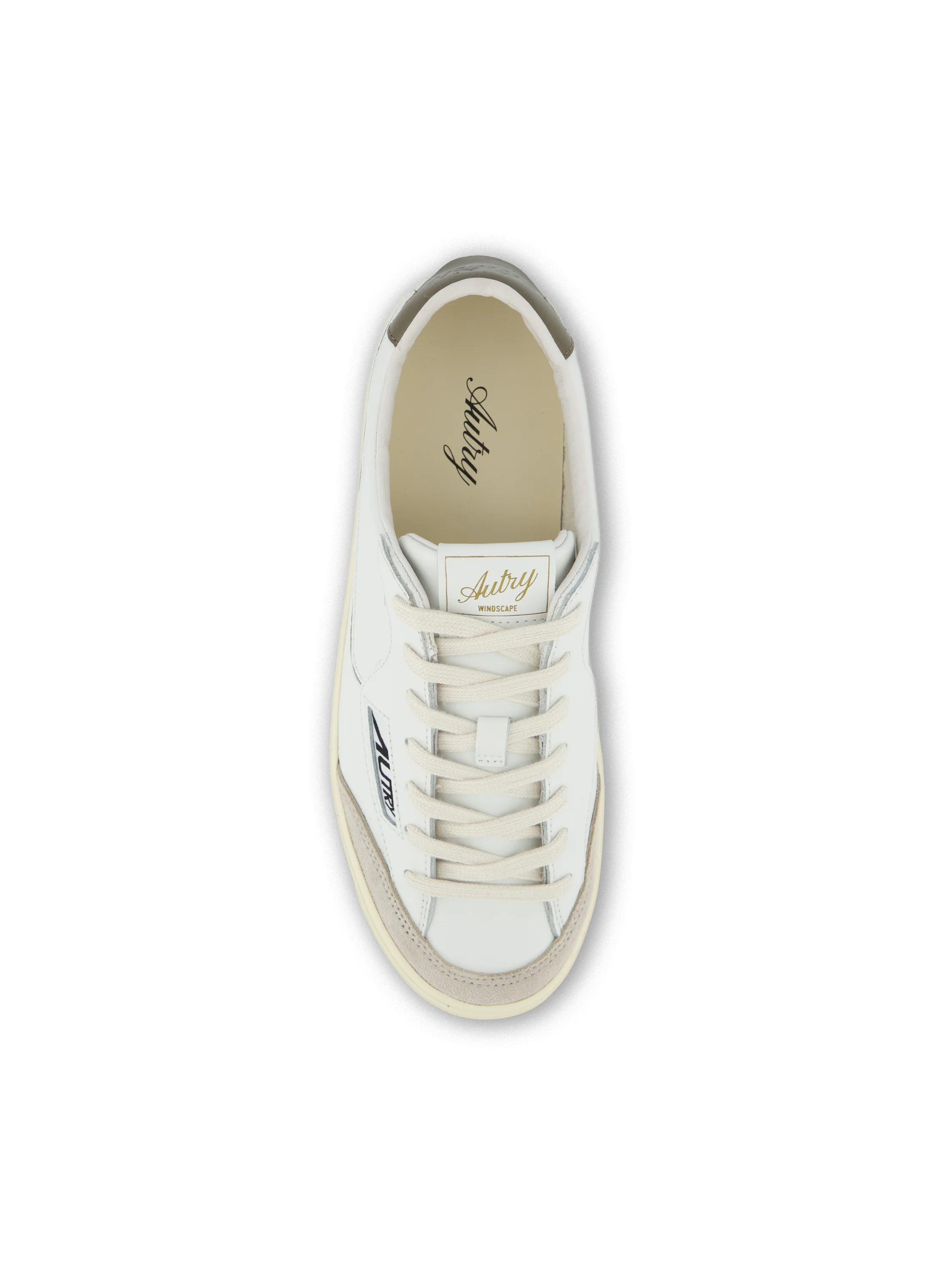 Sneakers Windscape low in pelle bianca e space SCLM UK10 AUTRY