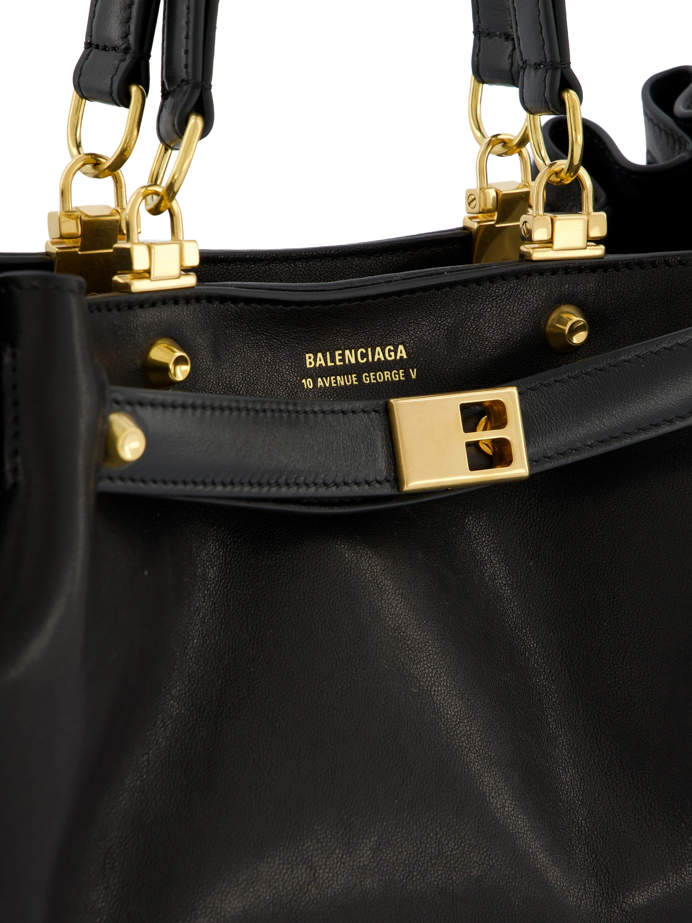 Borsa realizzata in pelle di montone e ottone. A007J4 2ACT41000 BALENCIAGA