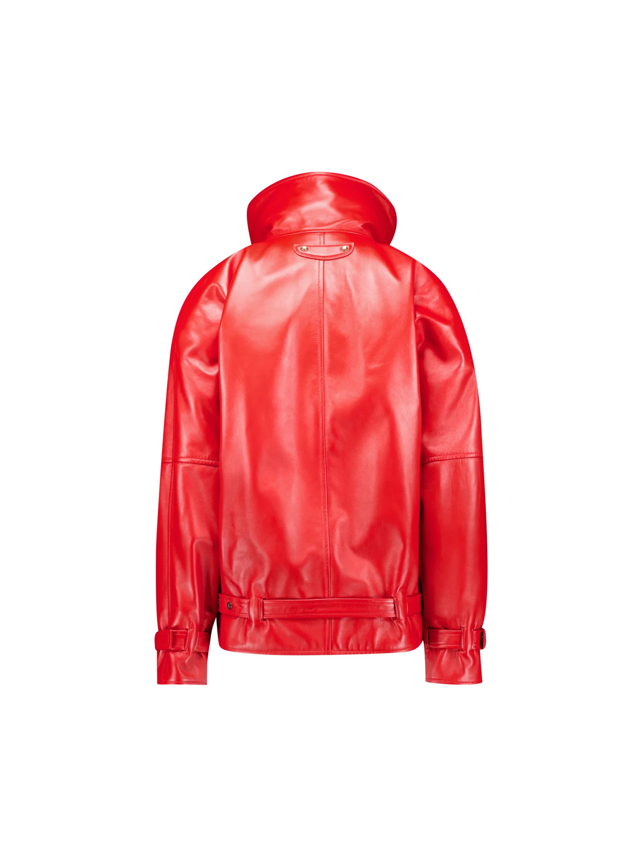 Bomber Arrotondato in pelle di agnello A009FD TUS116400 BALENCIAGA 