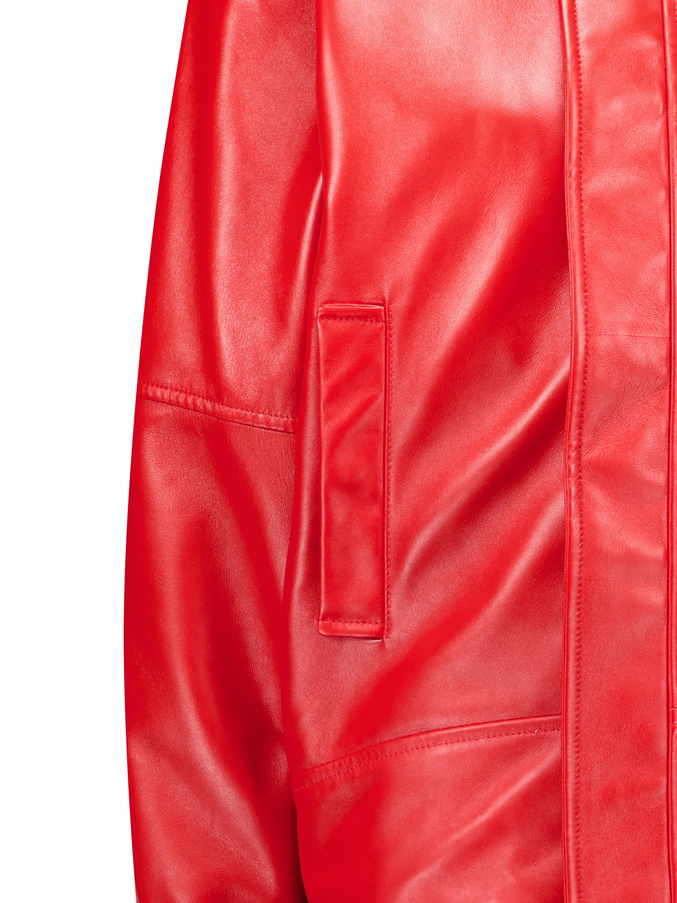Bomber Arrotondato in pelle di agnello A009FD TUS116400 BALENCIAGA 