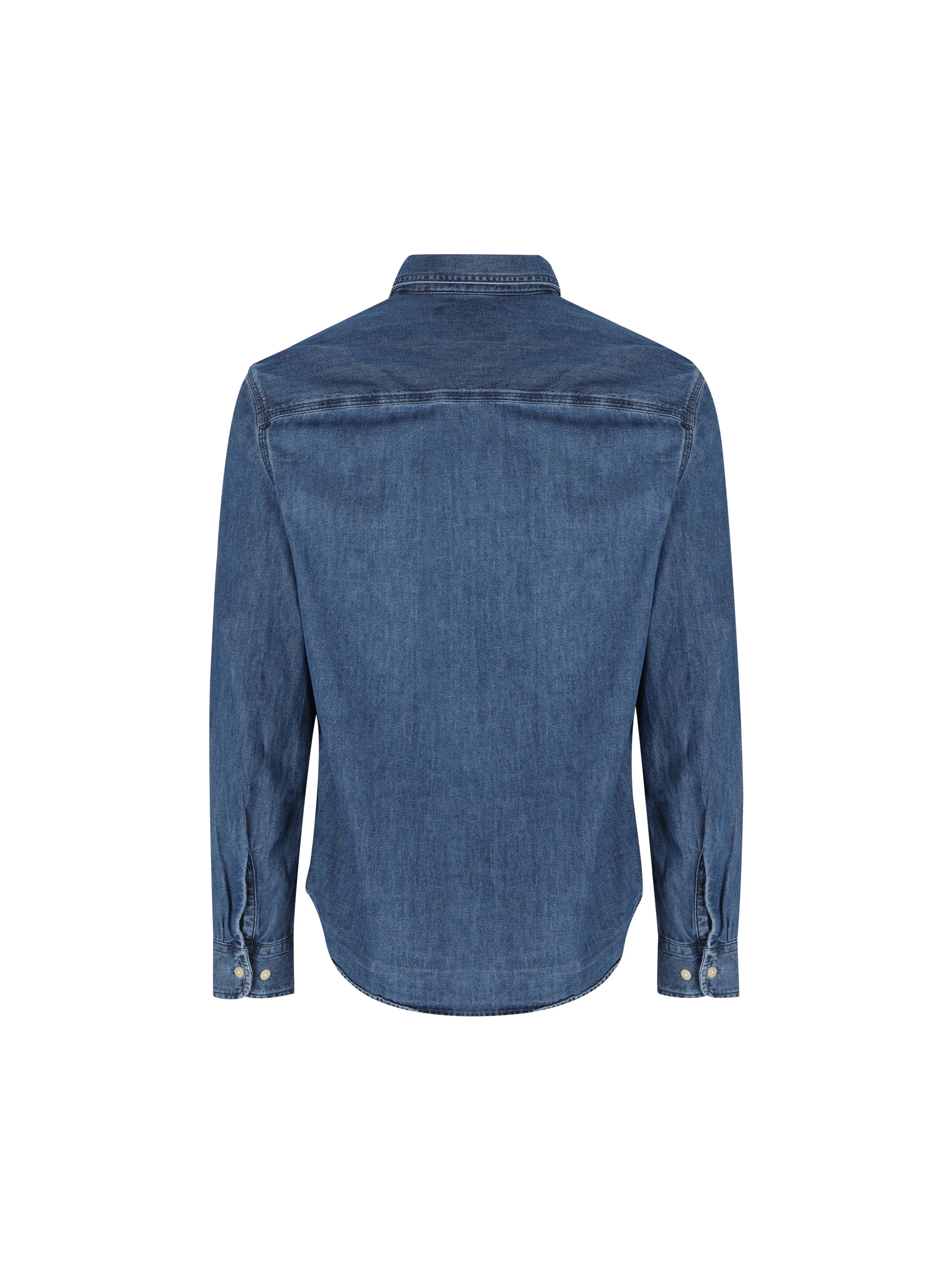 Camicia Dufton a maniche lunghe in denim MSH5882 MSHIN71 BARBOUR 