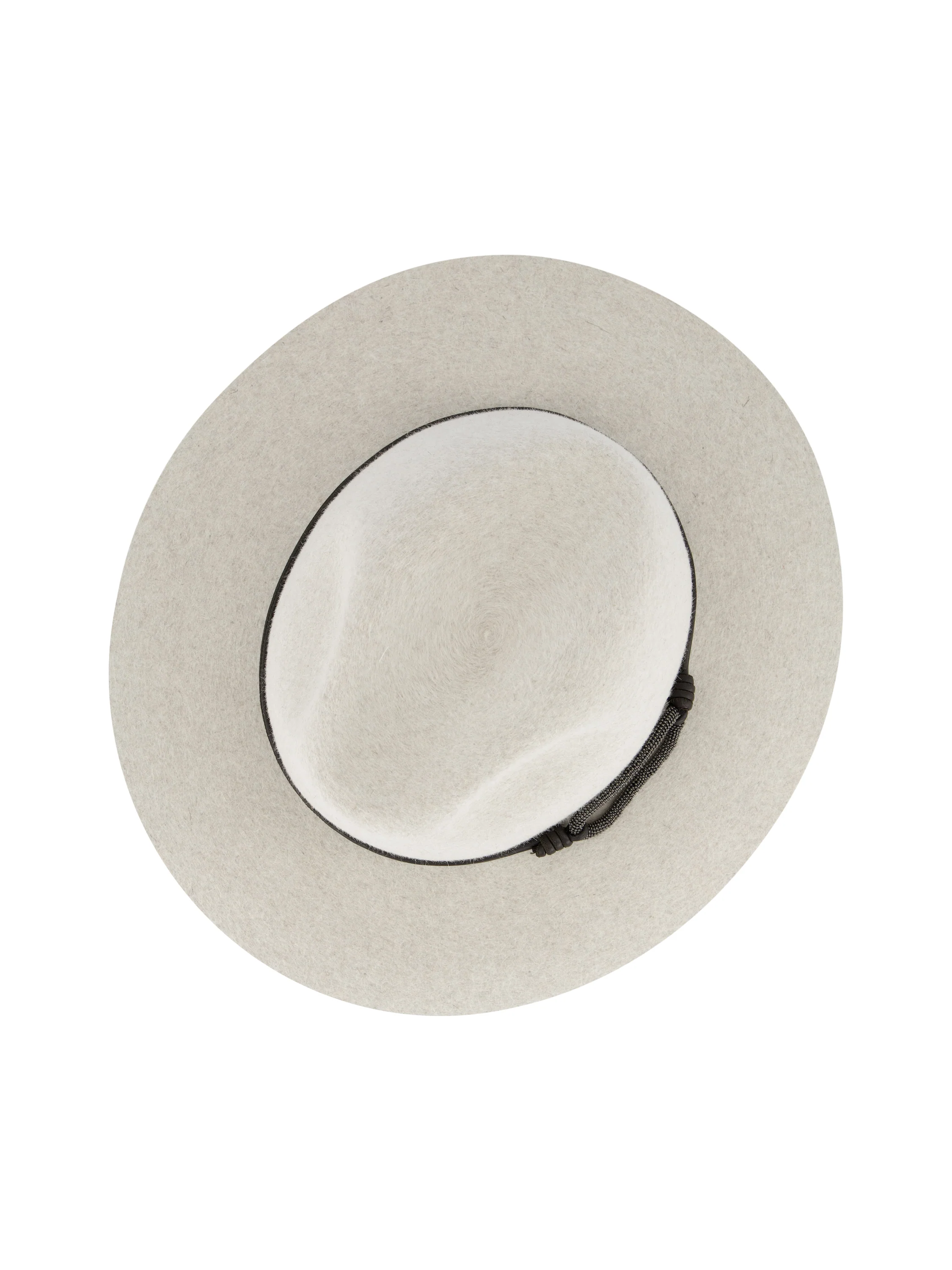 Fedora in Feltro con Fascia in Pelle e Monile MCAP90233 CMADR BRUNELLO CUCINELLI 