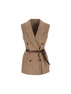 Gilet realizzato in lana e poliammide MD0027123 C016 BRUNELLO CUCINELLI 