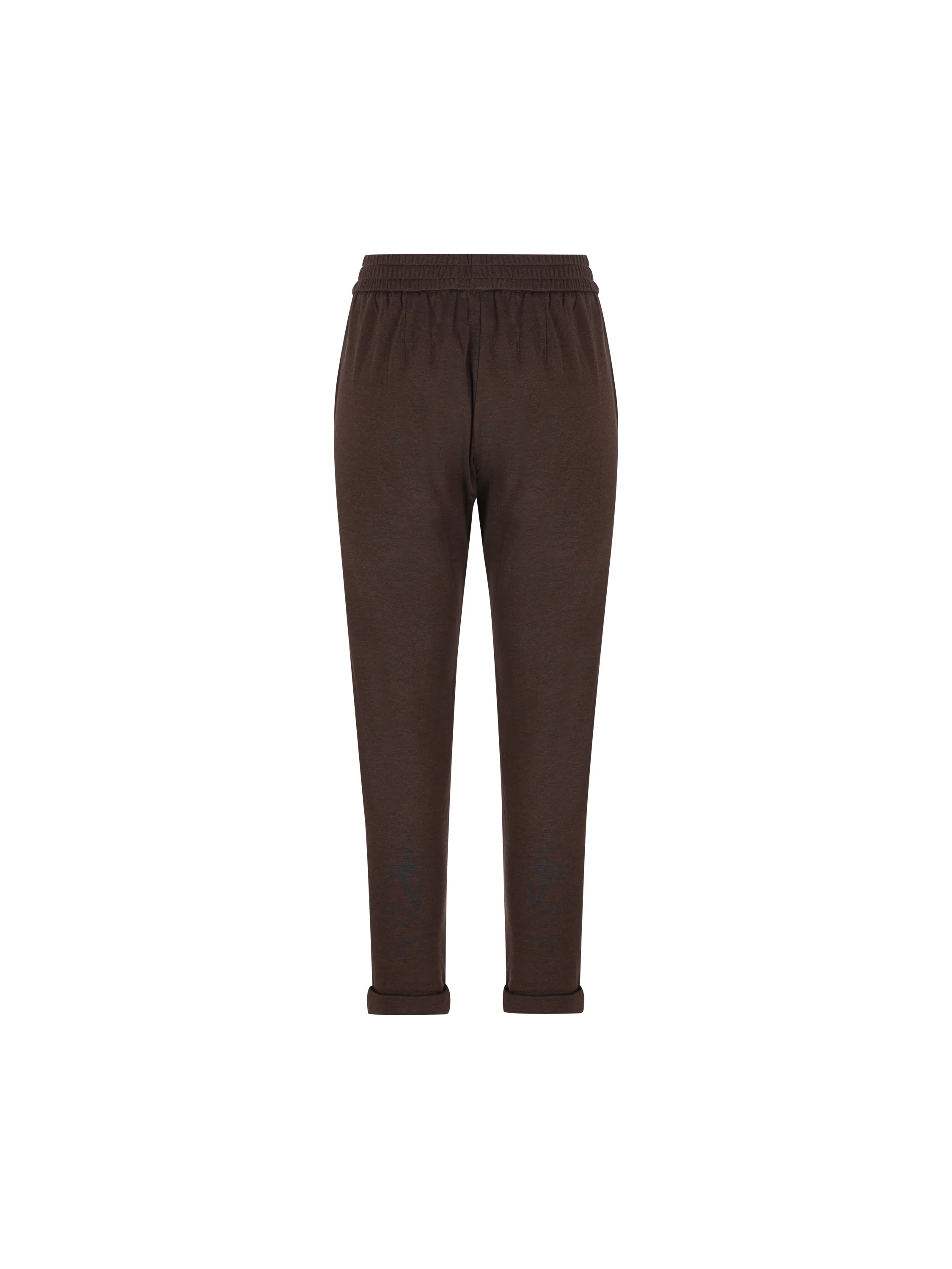 Pantaloni jogging in cotone e seta con monile MD828SB899 C8227 BRUNELLO CUCINELLI 