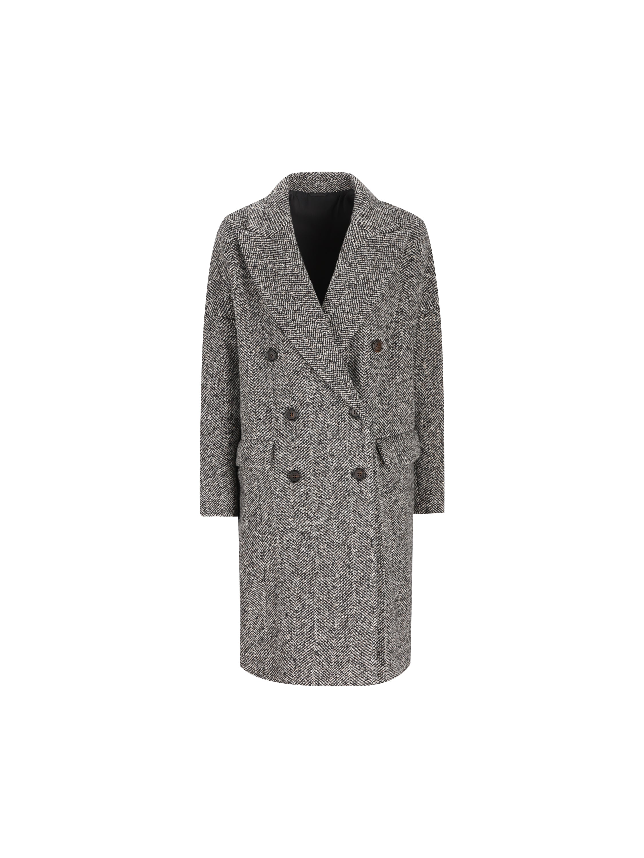Cappotto realizzato in lana vergine e poliestere. MG5709954 C003 BRUNELLO CUCINELLI 