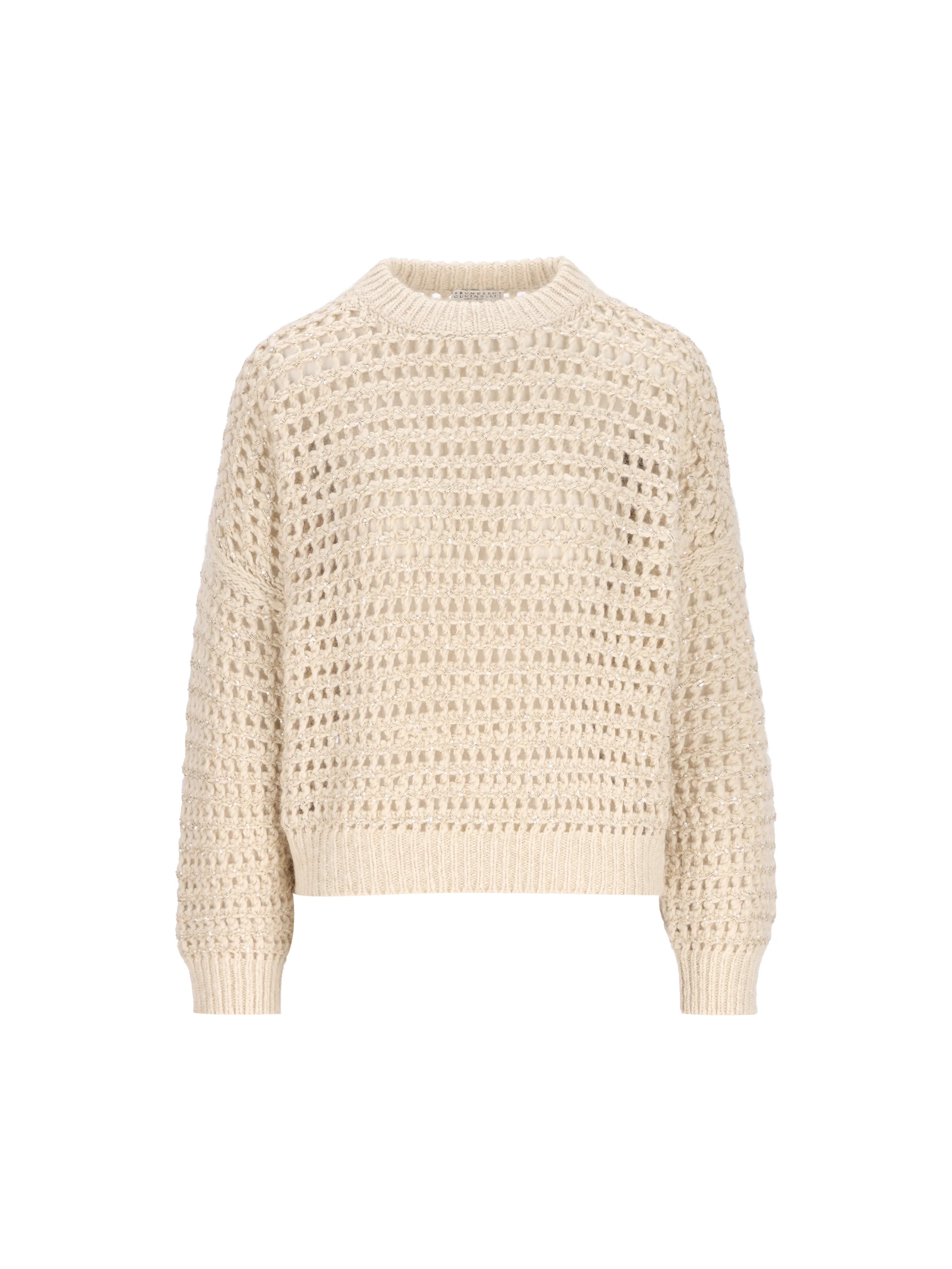 Maglia Donna Traforata con Paillettes MGO378800 CGM42 BRUNELLO CUCINELLI 