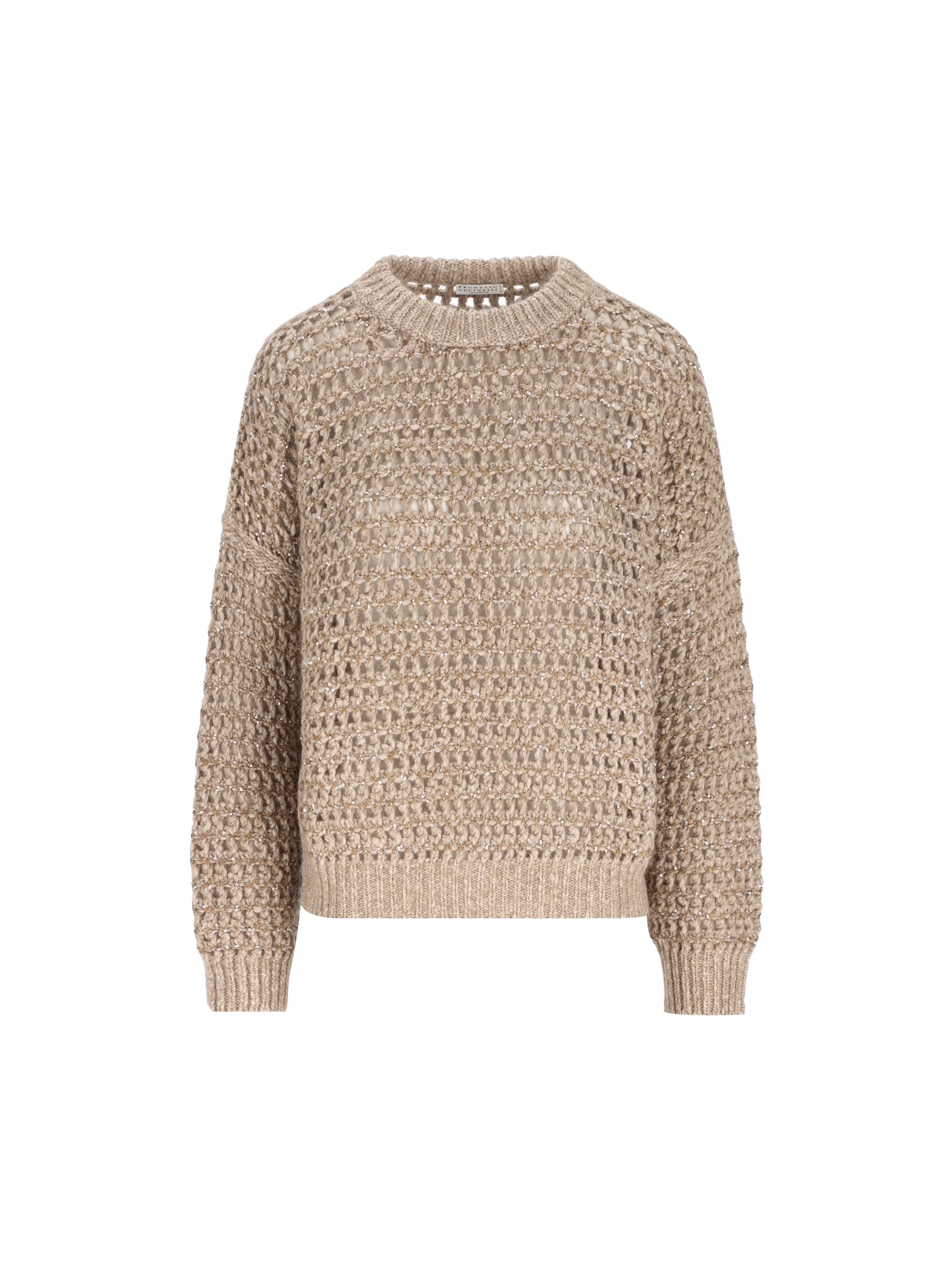 Maglia Donna Traforata con Paillettes MGO378800 CVA05 BRUNELLO CUCINELLI 