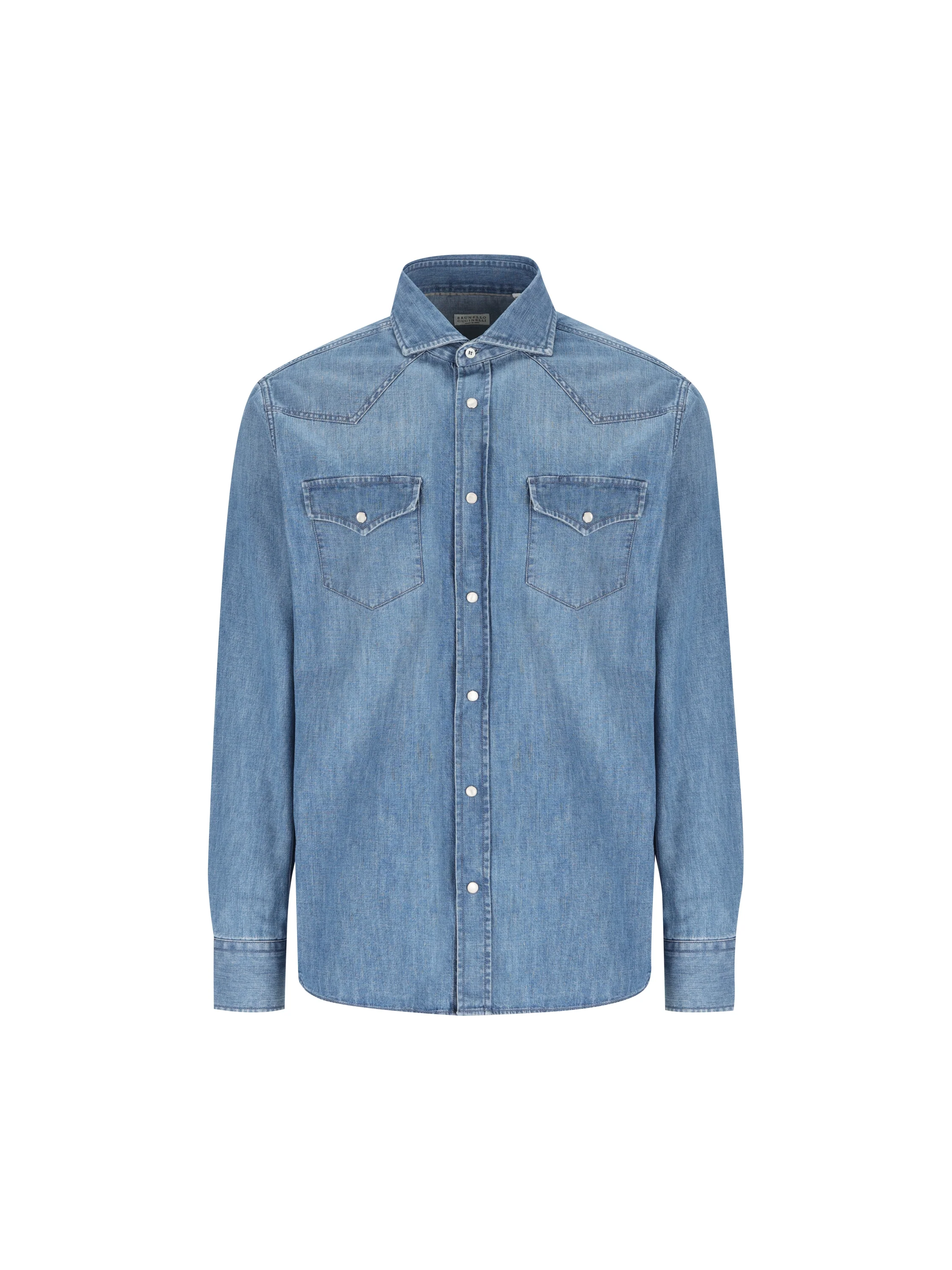 Camicia in cotone. MH1924008 C8333 BRUNELLO CUCINELLI 
