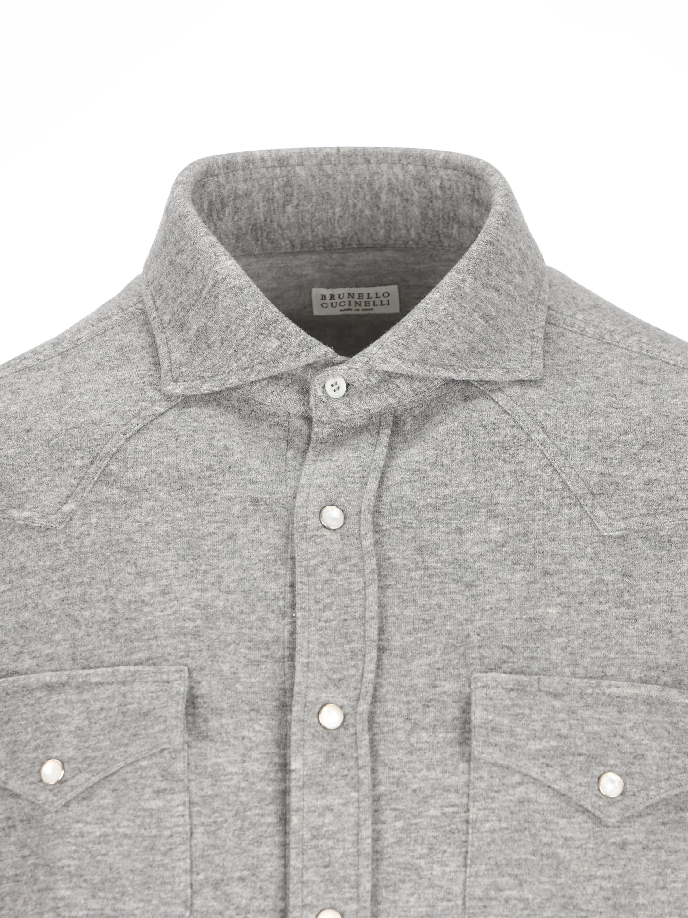 Camicia realizzata in misto cashmere MM840KC01 C8469 BRUNELLO CUCINELLI 