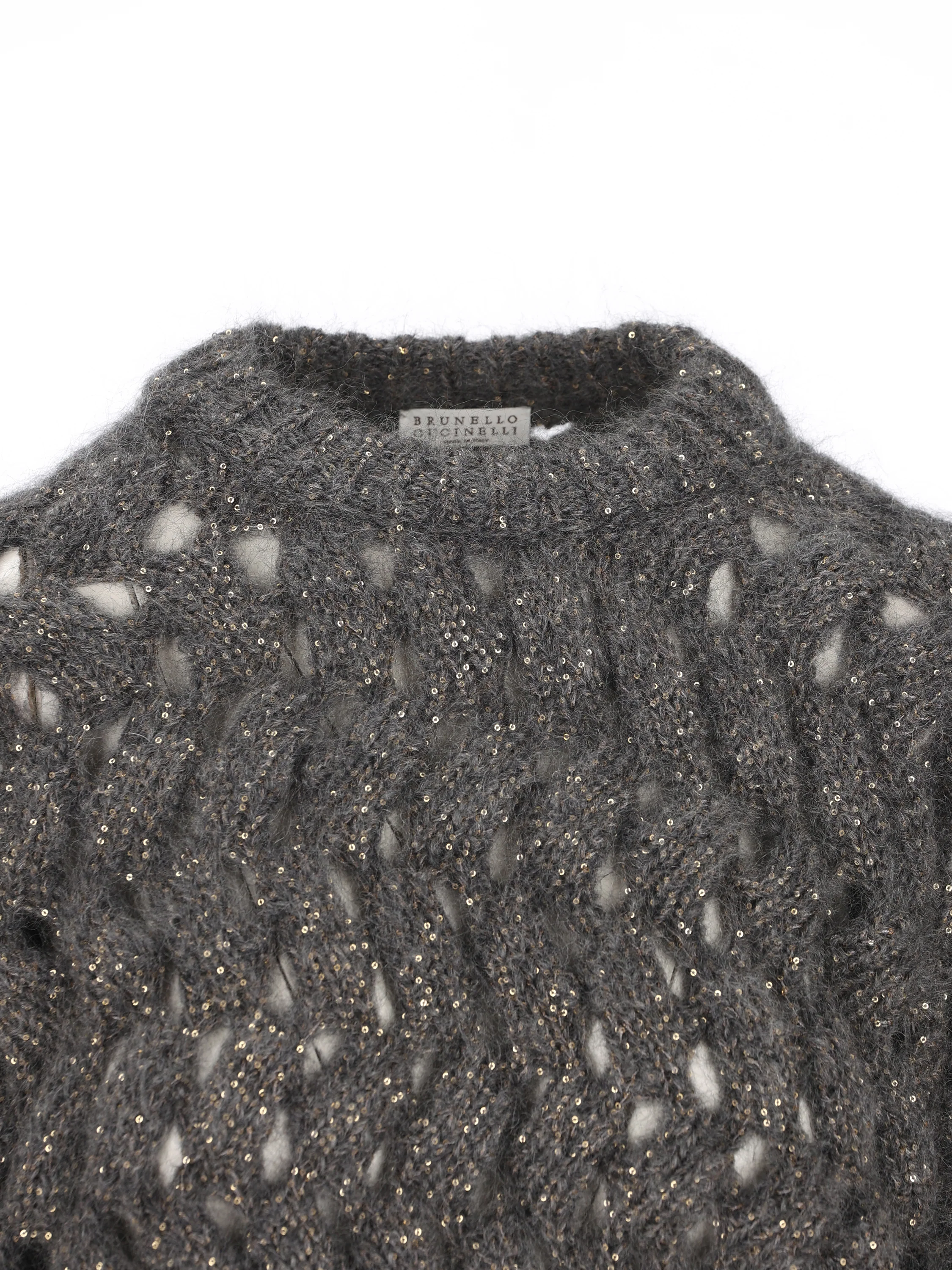 Maglia realizzata in mohair e poliammide. MNT347520 CGD77 BRUNELLO CUCINELLI