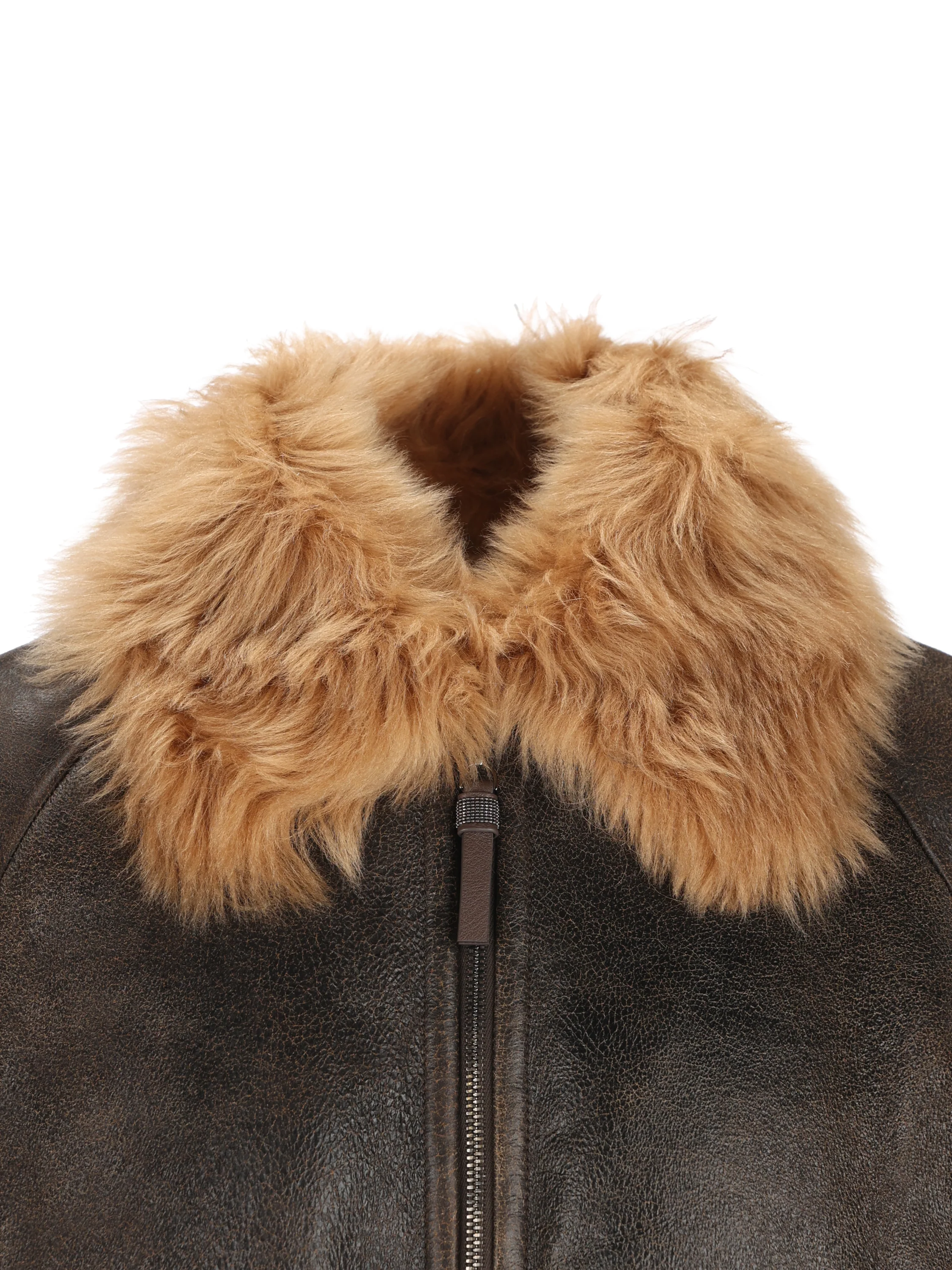Bomber realizzat in shearling. MPMMA7564 C9998 BRUNELLO CUCINELLI 