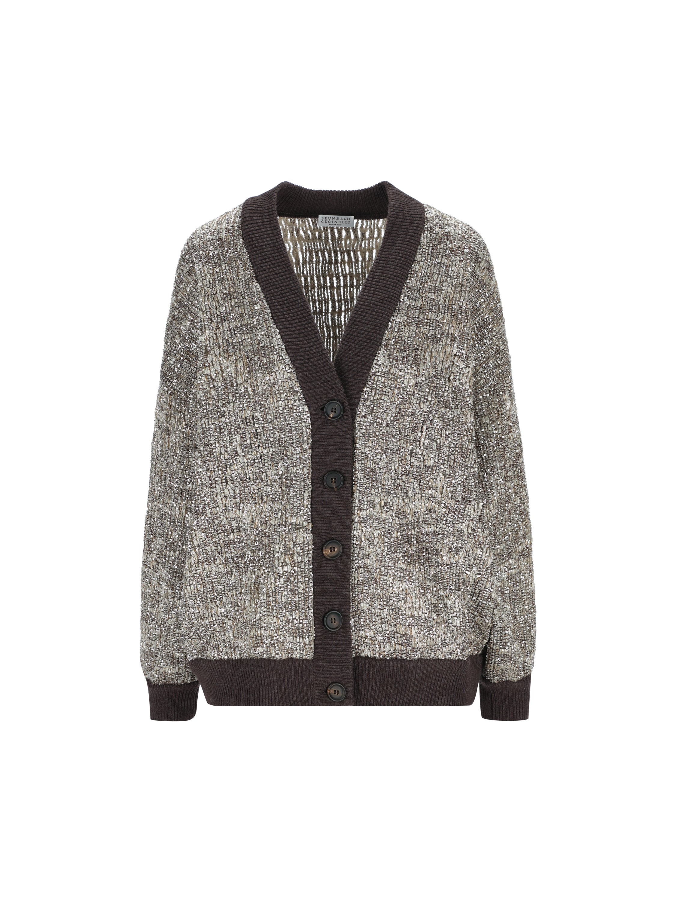 Cardigan realizzato in poliammide e poliestere. MRKR12216 CFS34 BRUNELLO CUCINELLI 