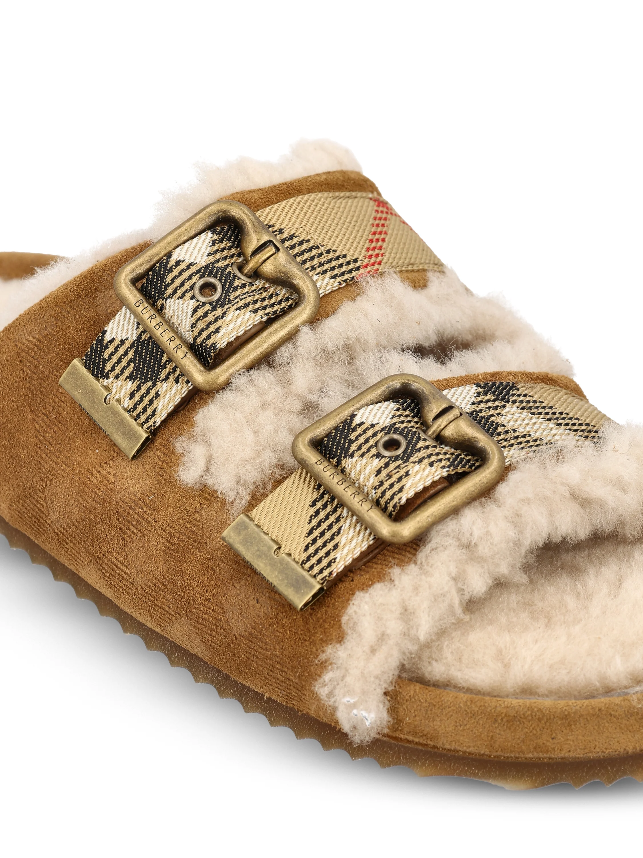 Ciabatte realizzate in pelle di vitello. 8127328 C1824 BURBERRY 
