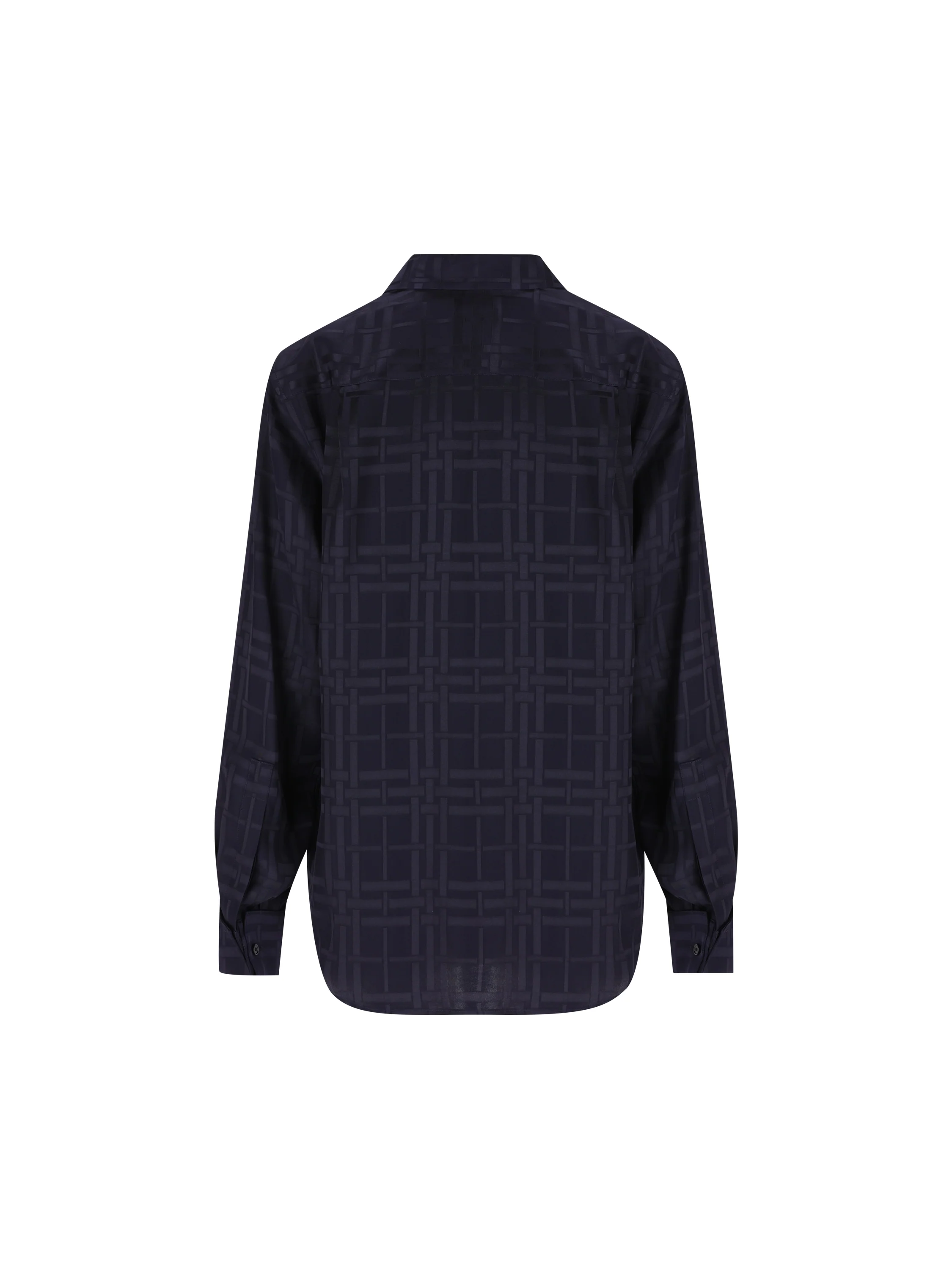 Camicia in Seta Jacquard Check 8134487 C6517 BURBERRY 