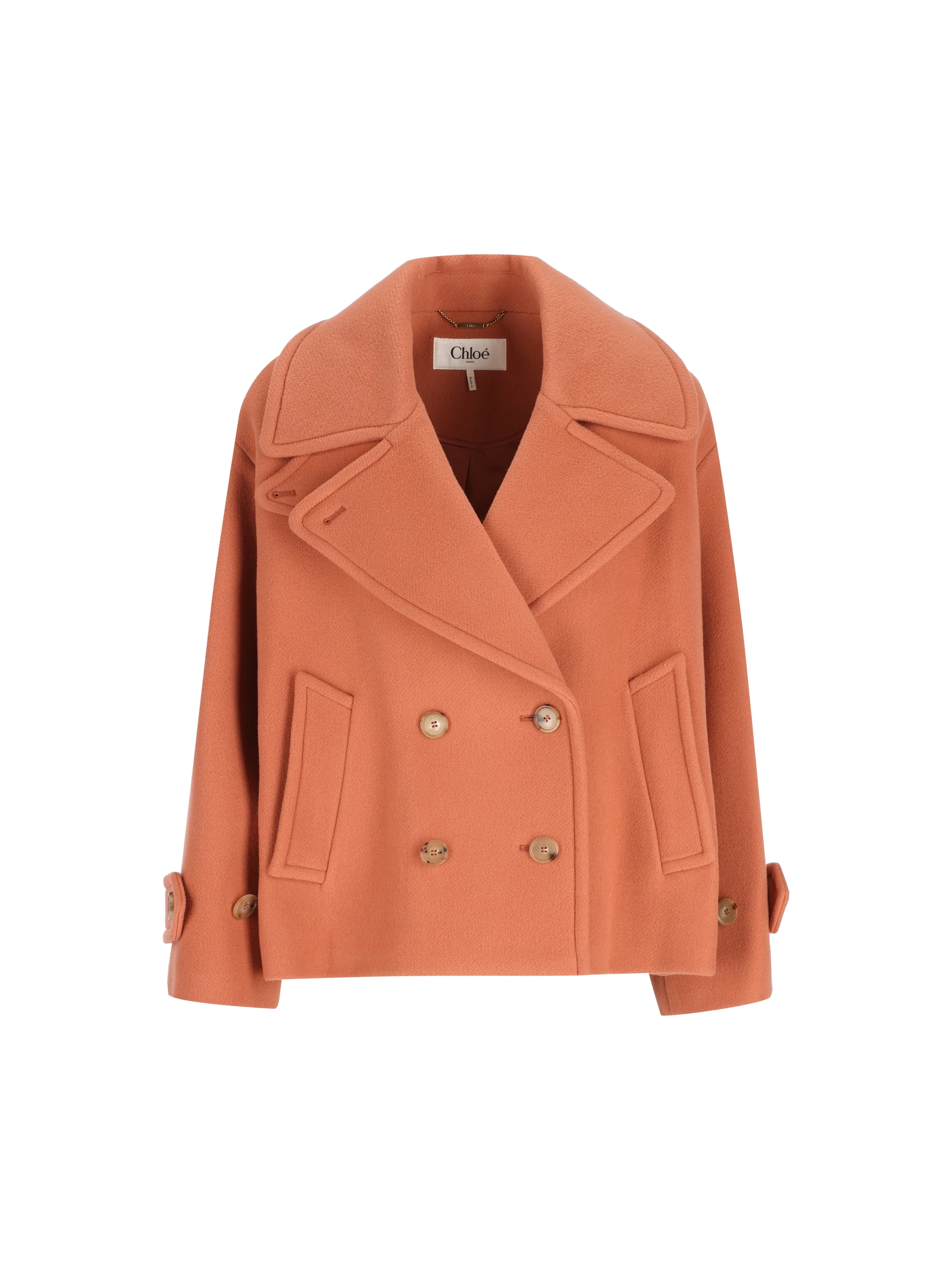 Cappotto in lana vergine e poliammide. CH25WMA96272 6AG CHLOE' 