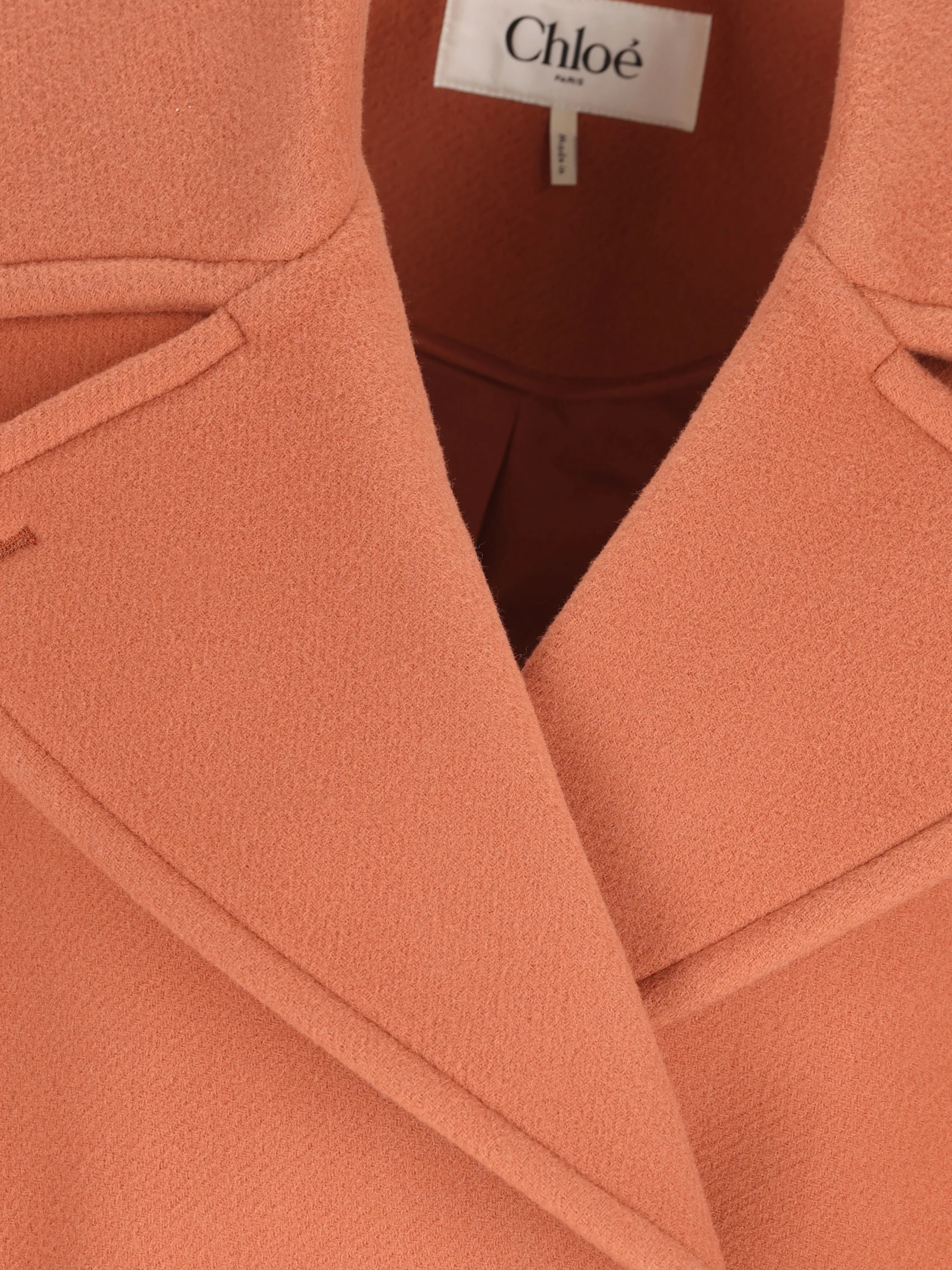 Cappotto in lana vergine e poliammide. CH25WMA96272 6AG CHLOE' 
