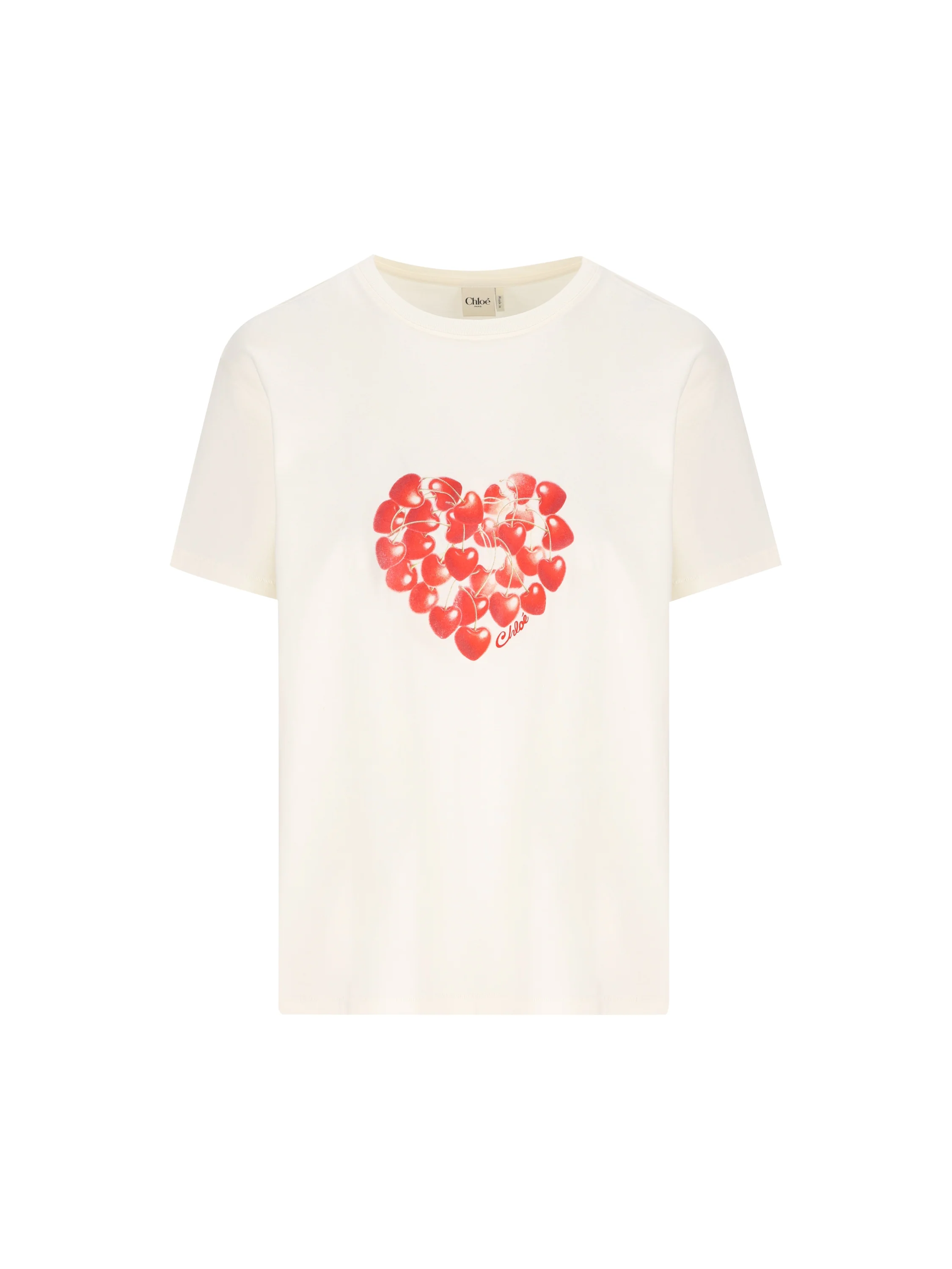T-Shirt in cotone. CH26AJH41880 107 CHLOE' 